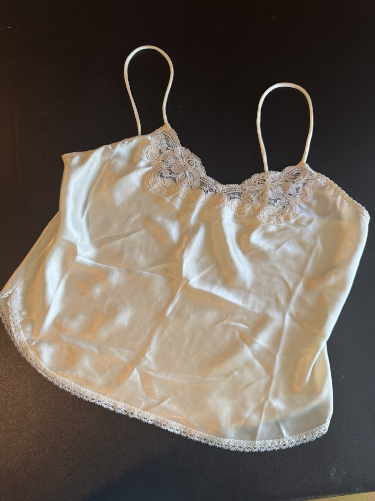 Vintage Lindsey Roscoe Ivory Lace Camisole Size Medium