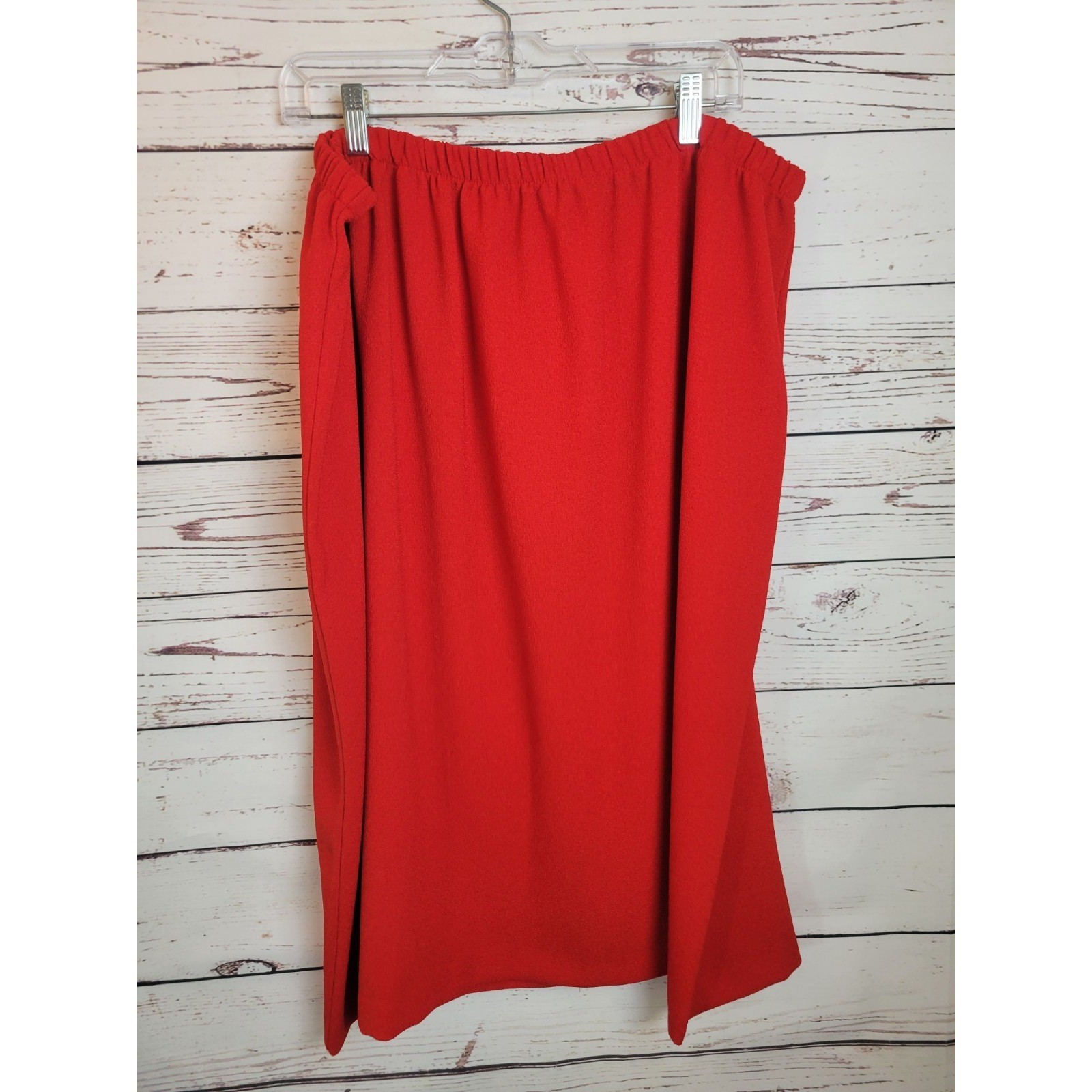 Cassada Skirt Suit Set Vintage Plus Size 24W Professional Career Minimalist Red