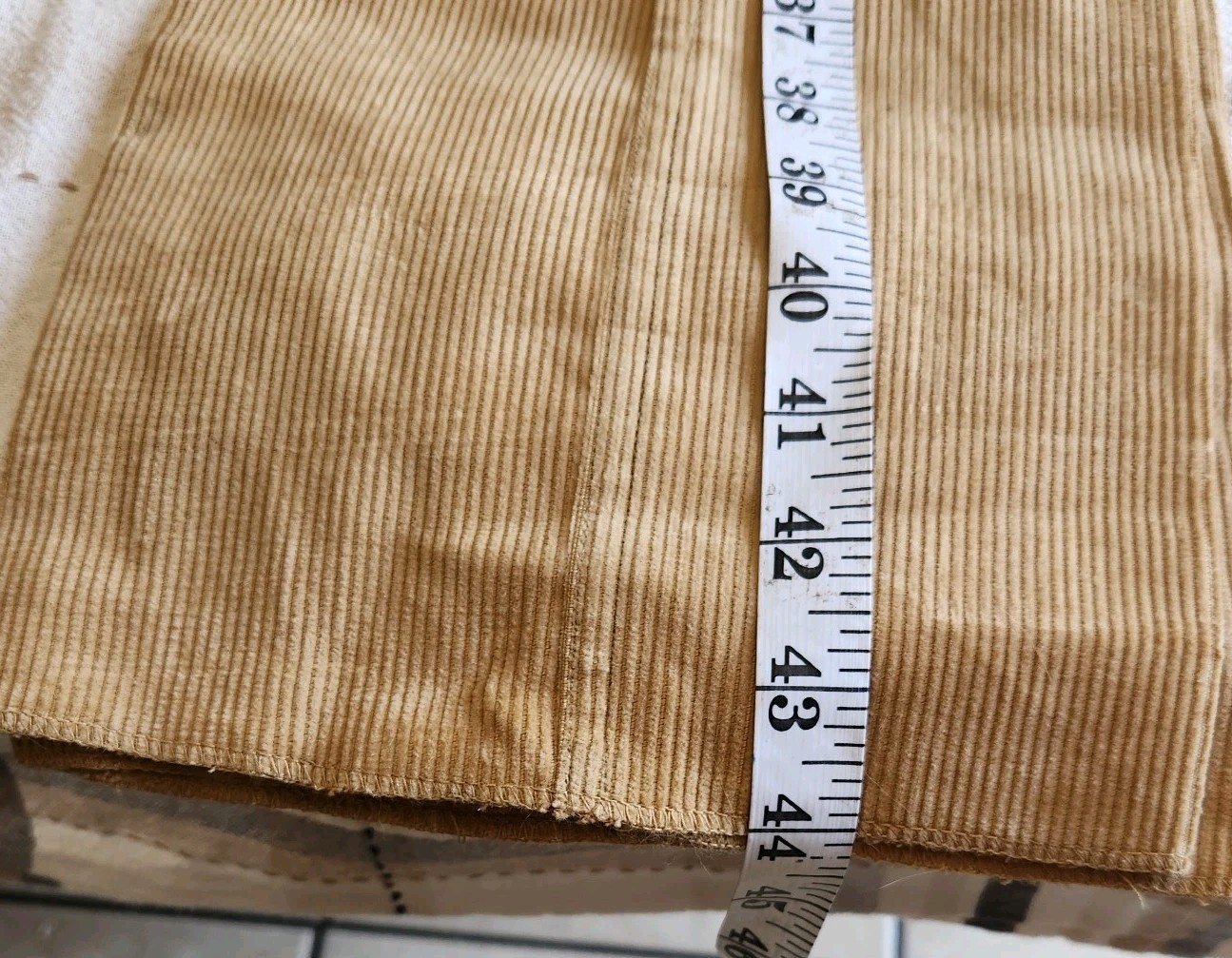 Vintage 80s French Star TAN Corduroy Jeans Waist 28 RN 51611 CA 51611