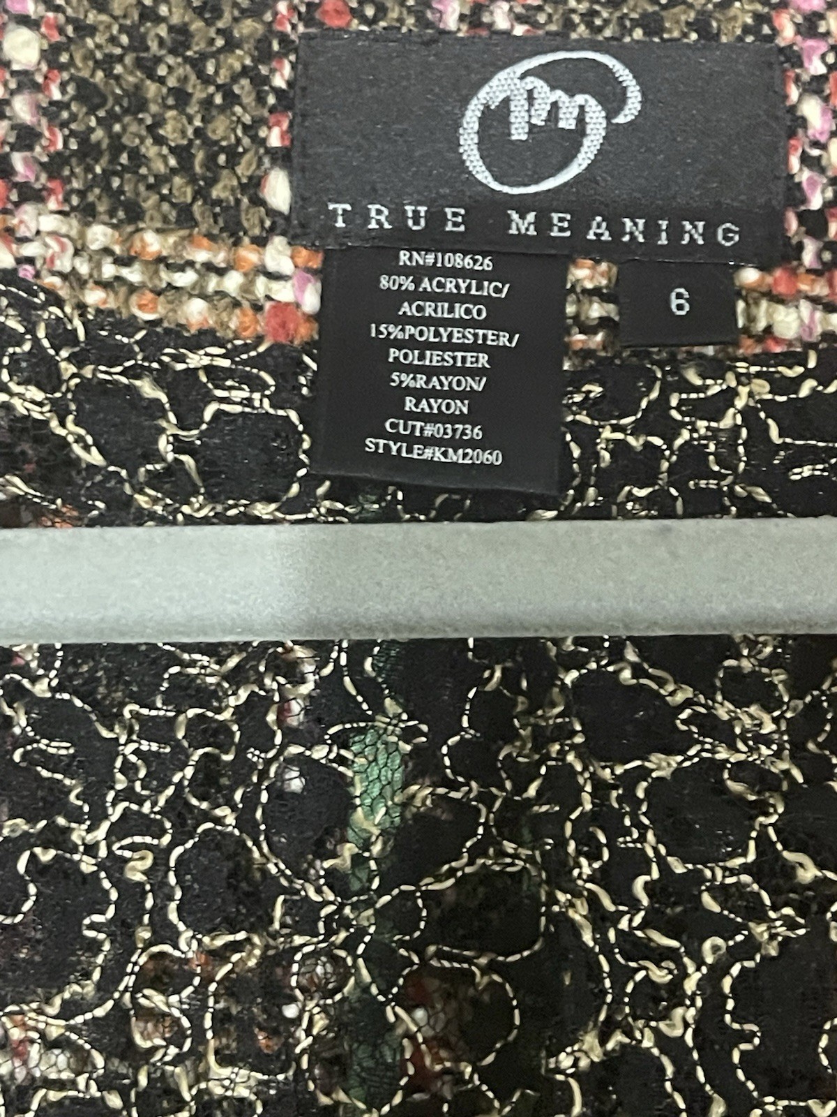 Vintage Tweed-True Meaning Wool Jacket , With Beautiful Velvet Detailing.