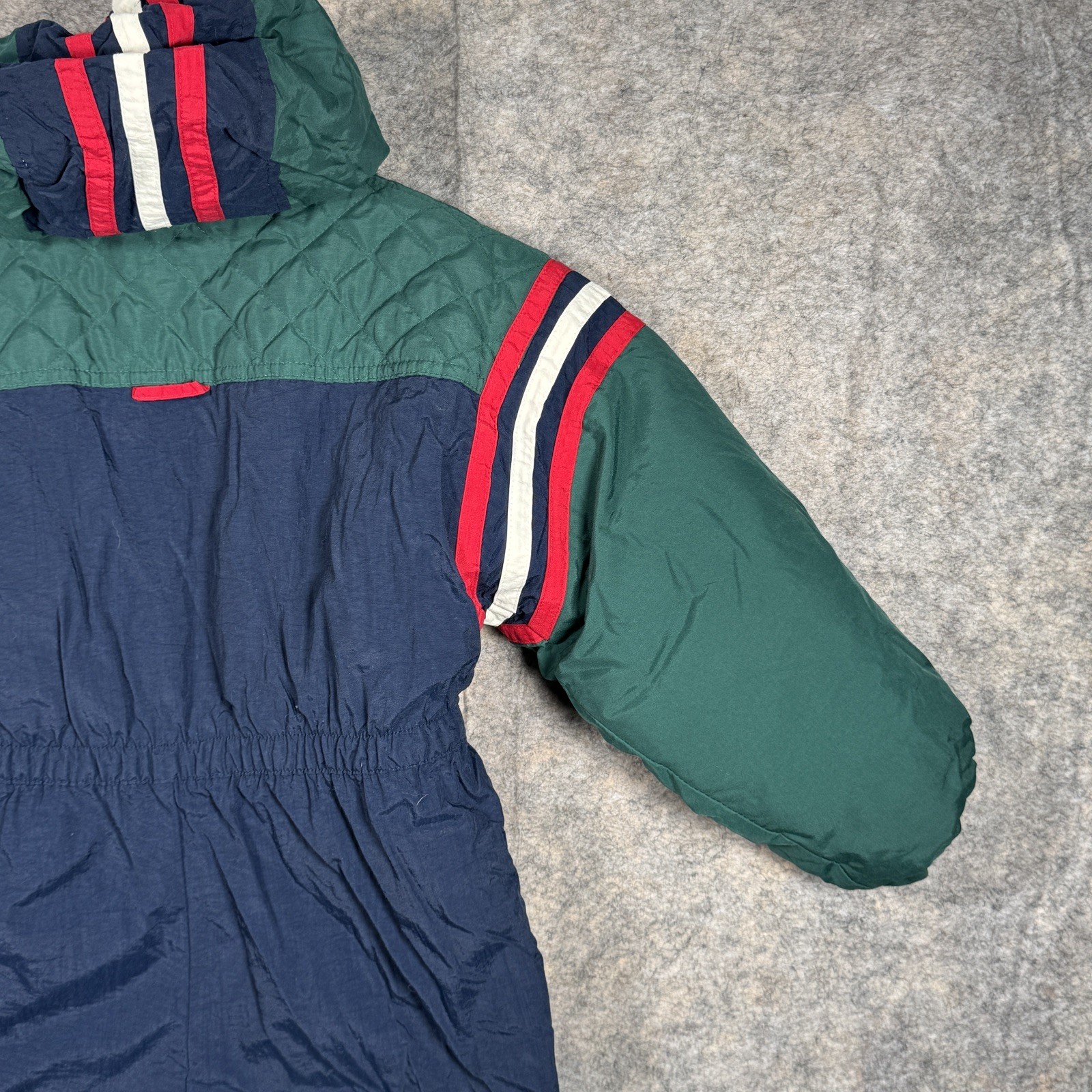 Vintage Osh Kosh B’Gosh Boys Snowsuit Size M 5/6 Lined Hooded Great Condition