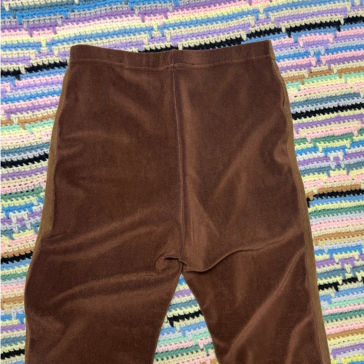 Vintage 80s Bisou Bisou Paris Brown Suede Riding Trouser Leggings