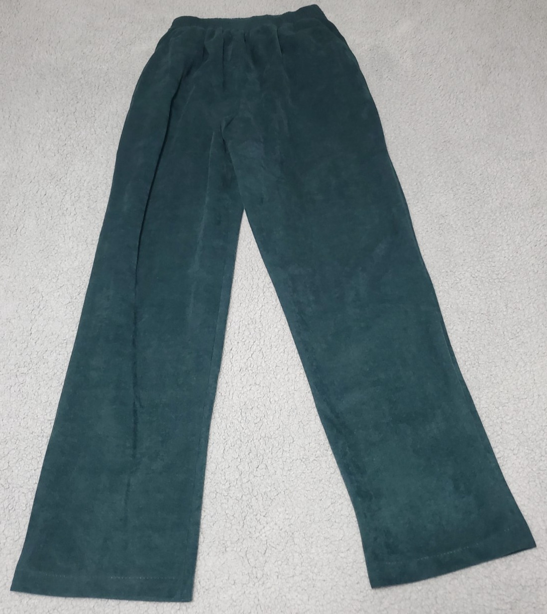 Haband for Her Women’s Pants SZ 14 Green Corduroy Elastic Waist 12”-16” Pull-On