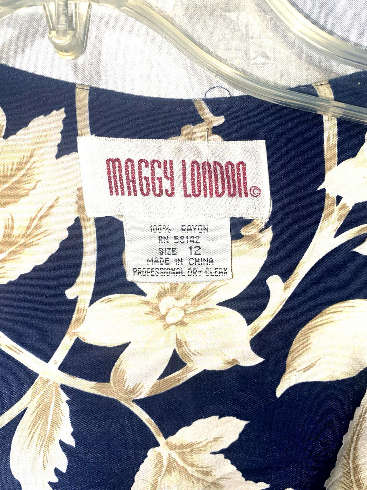 Vintage Maggy London Women’s 12 2-Piece Top And Matching Skirt