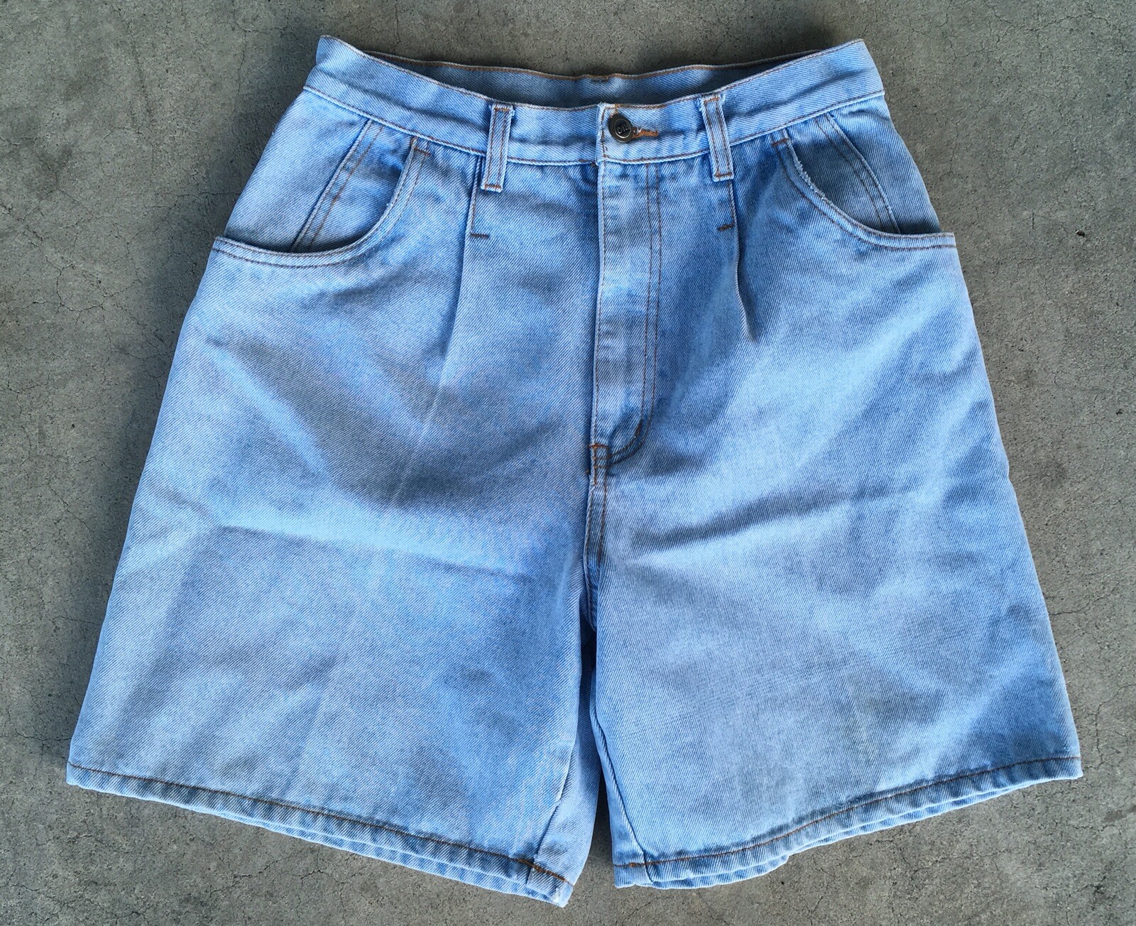 Vintage Rio by Stephen Mardon High Waist Denim Shorts 80s 90s 13 28” Waist Jorts