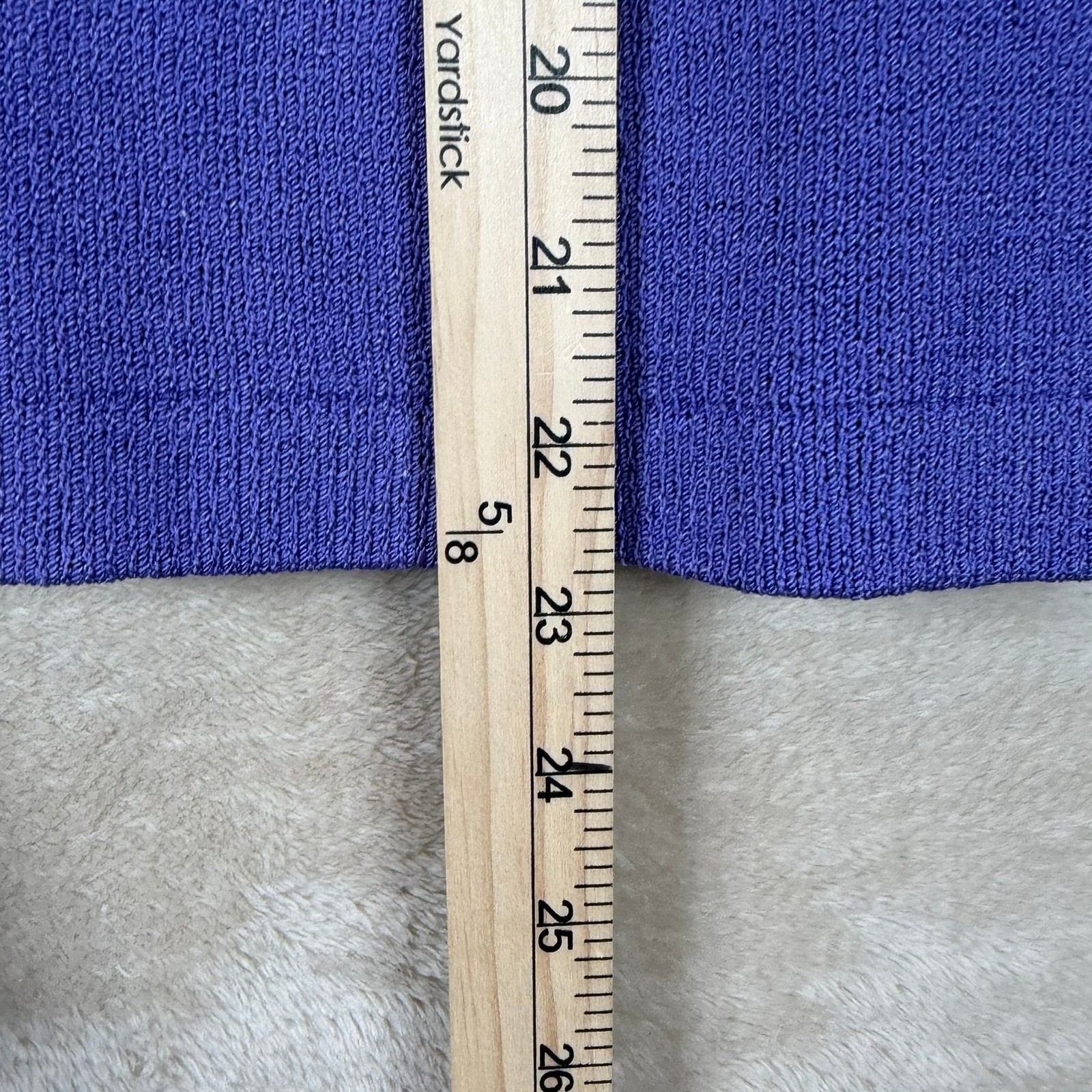 Vintage J.S.S. Purple Wool Blend Knit Skirt Suit Set Gold Crest Buttons Size S