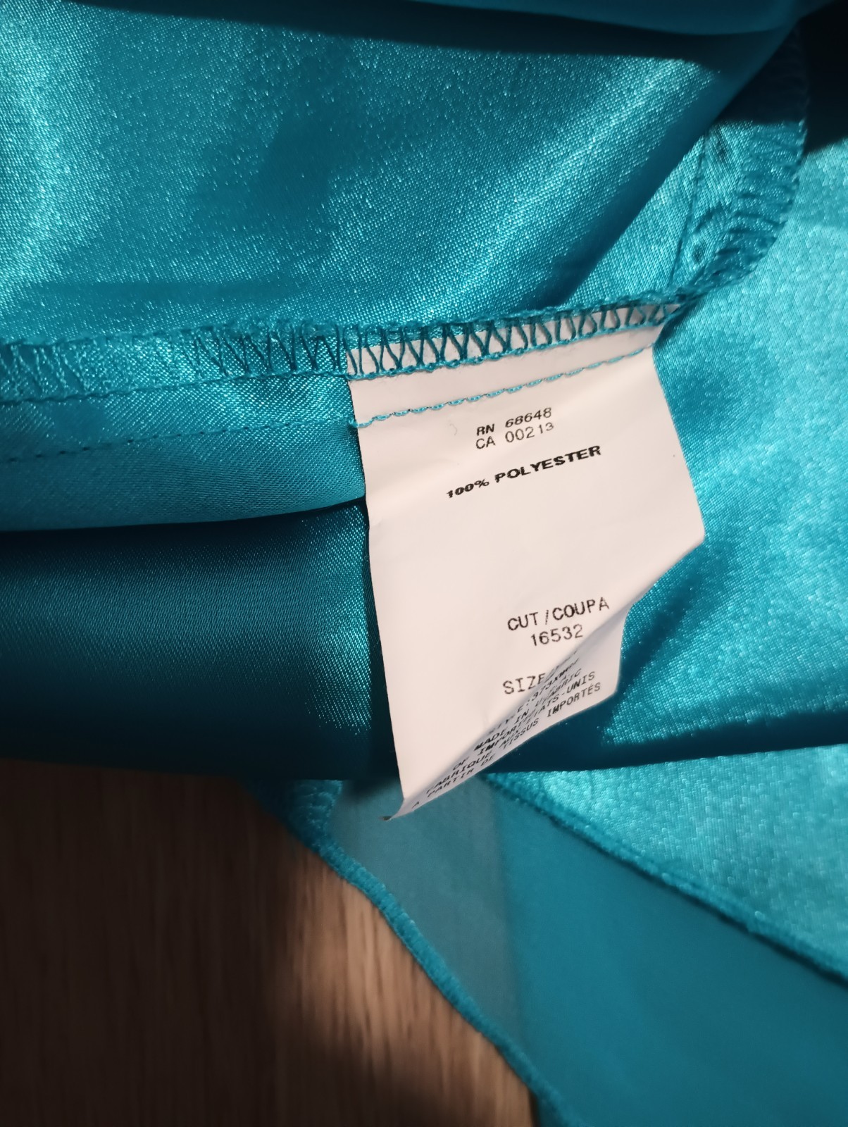 Vtg 90s ABS ALLEN SCHWARTZ Teal Sheer Tiered Layered Empire Evening Prom Dress 4