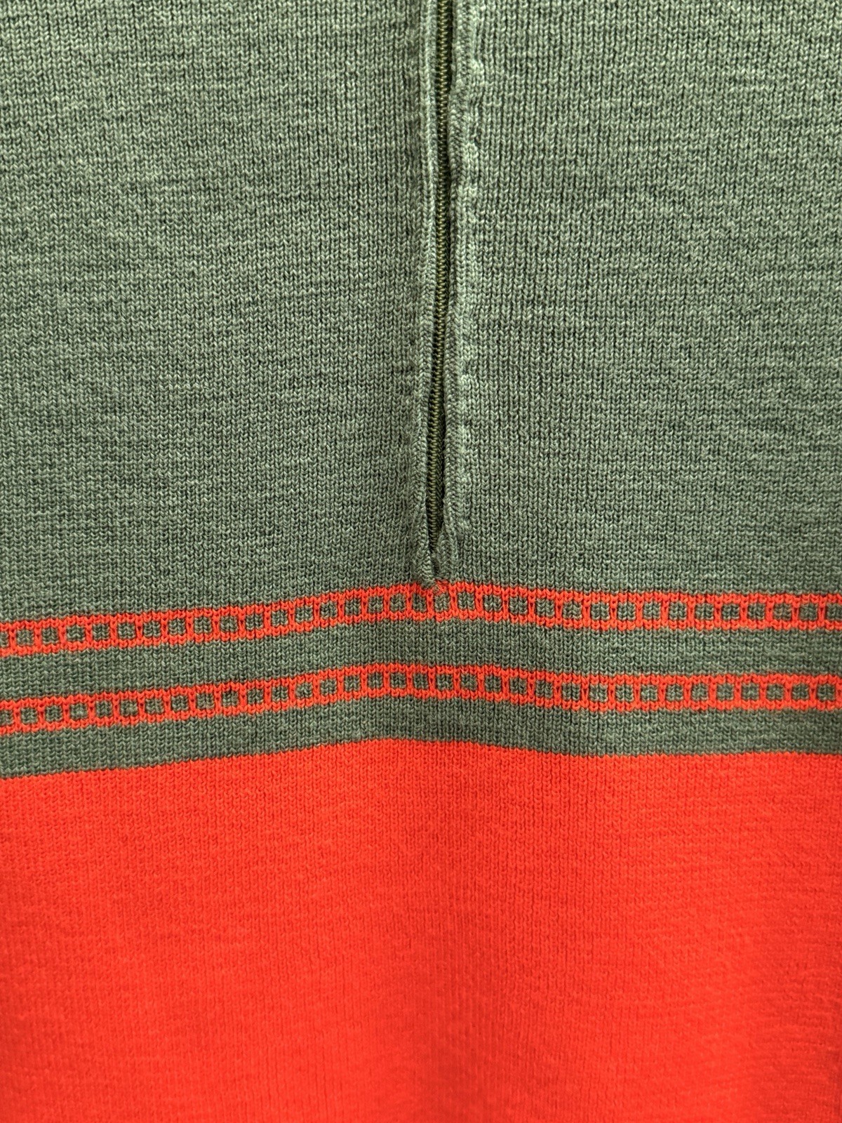 Vintage Gino Paoli Ski Sweater Red Green Excellent Condition Size S