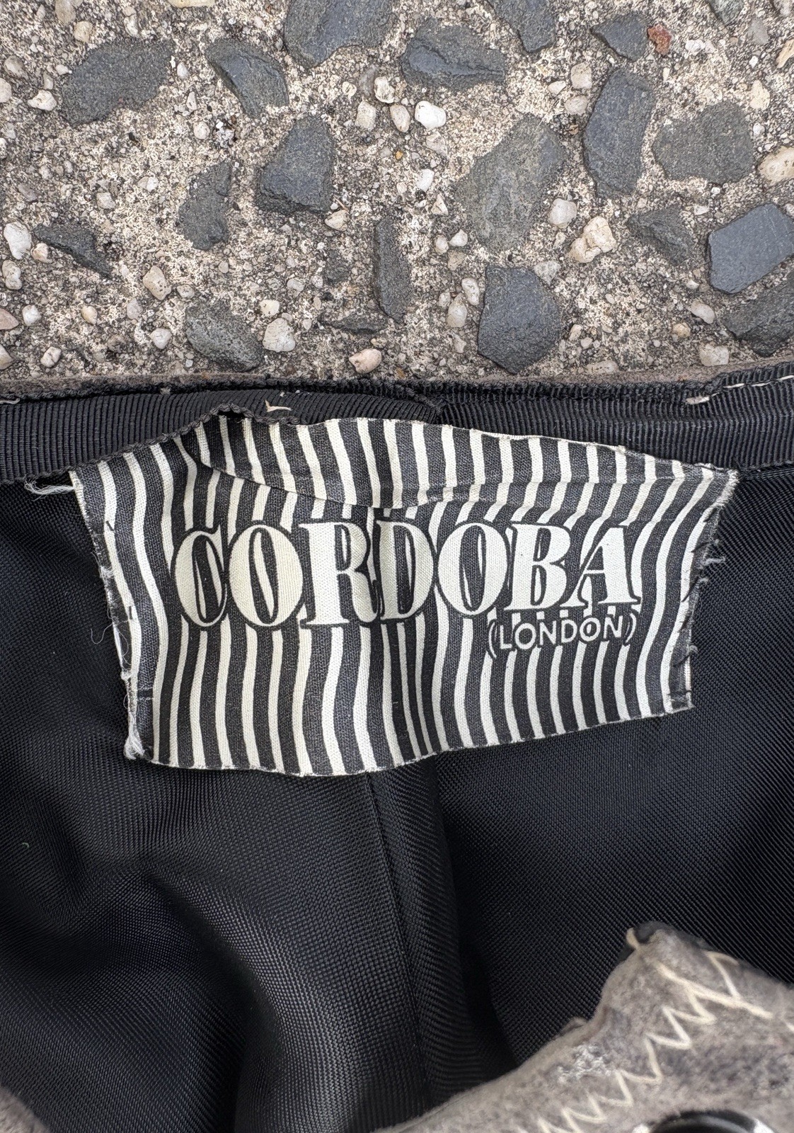 Vtg Late 60’s CORDOBA British Rock Brutalist Leather 2pc Outfit S