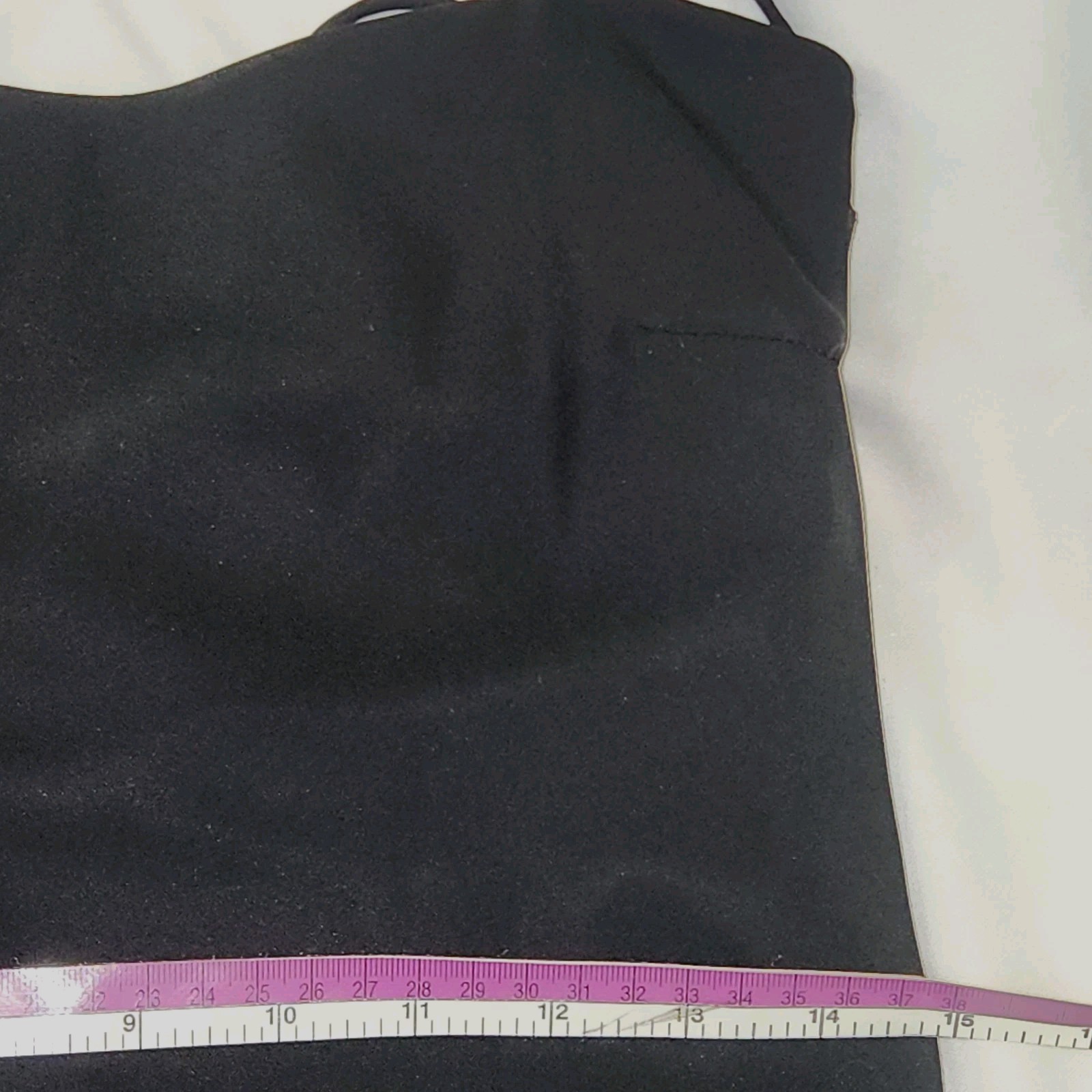 Vintage 90’s Be Smart Slip Dress Black Chiffon Ruffle Hem Sleeveless Size 9/10