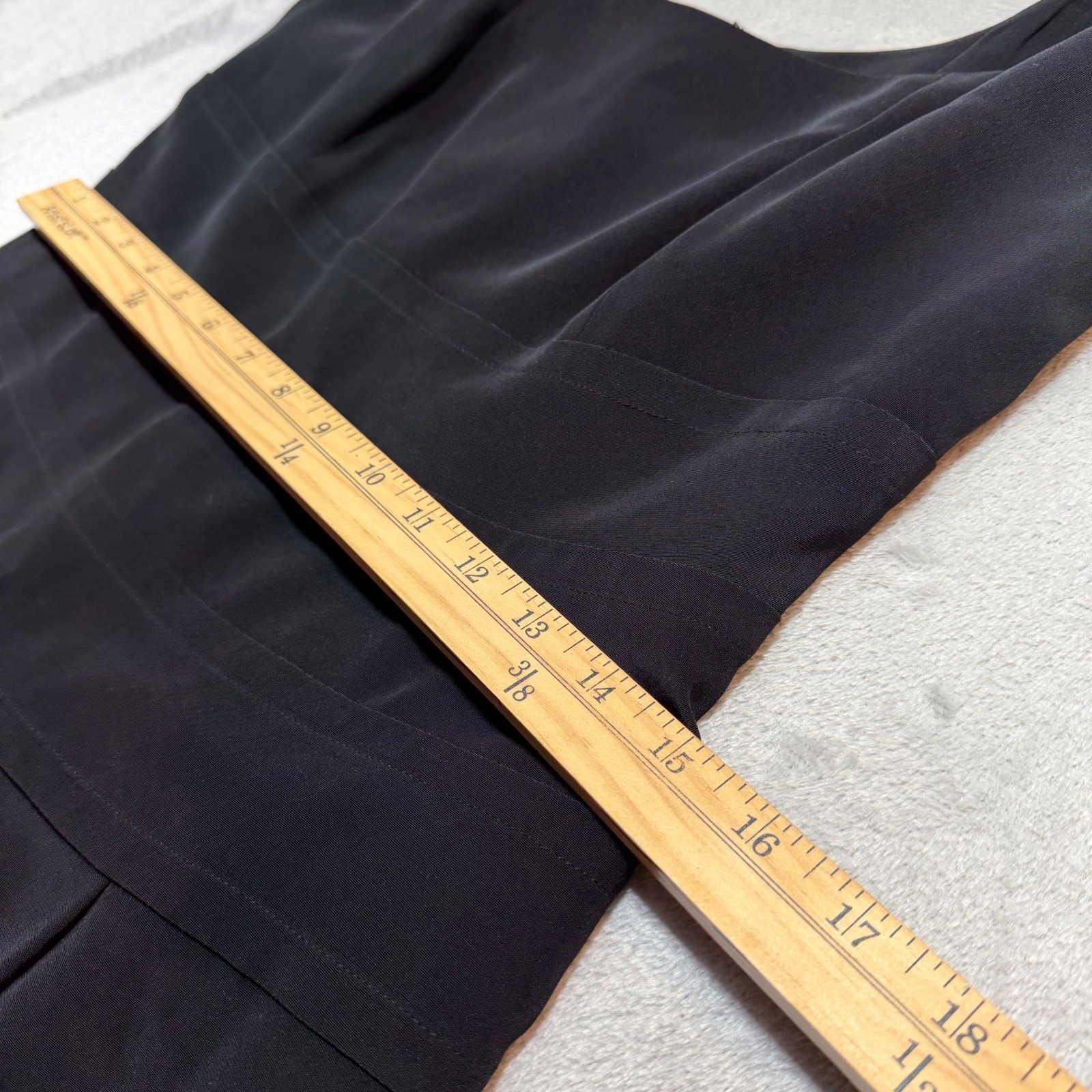 Vintage Worth Little Black Dress Sleeveless Fit Flare 90 Quiet Luxury minimalist
