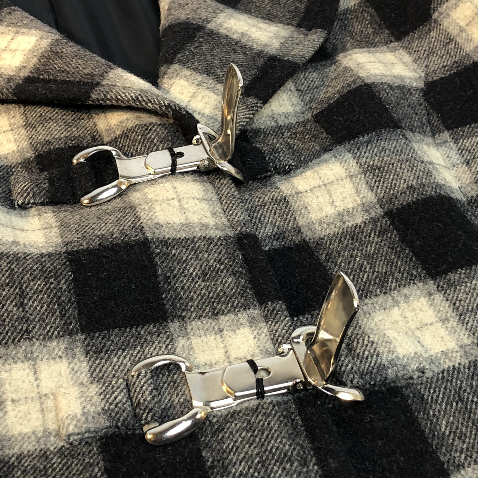 Vtg Carlisle Wool Plaid Blazer Yellow 90s Preppy Clueless Cher Style Toggle Sz 4