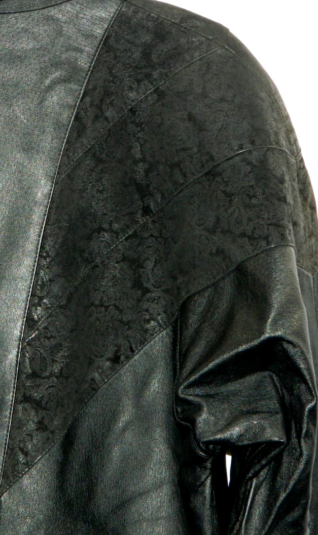 Learsi Genuine Long Leather Jacket Size Medium Vintage 80s