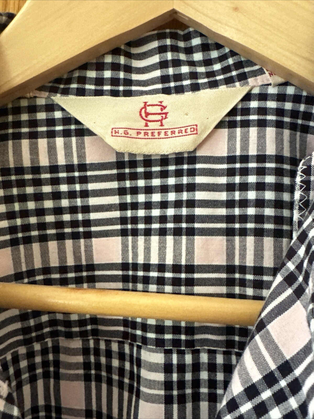 Vintage 80s Skirt Set Womens Cotton Plaid Skirt (6)& Blouse(8)