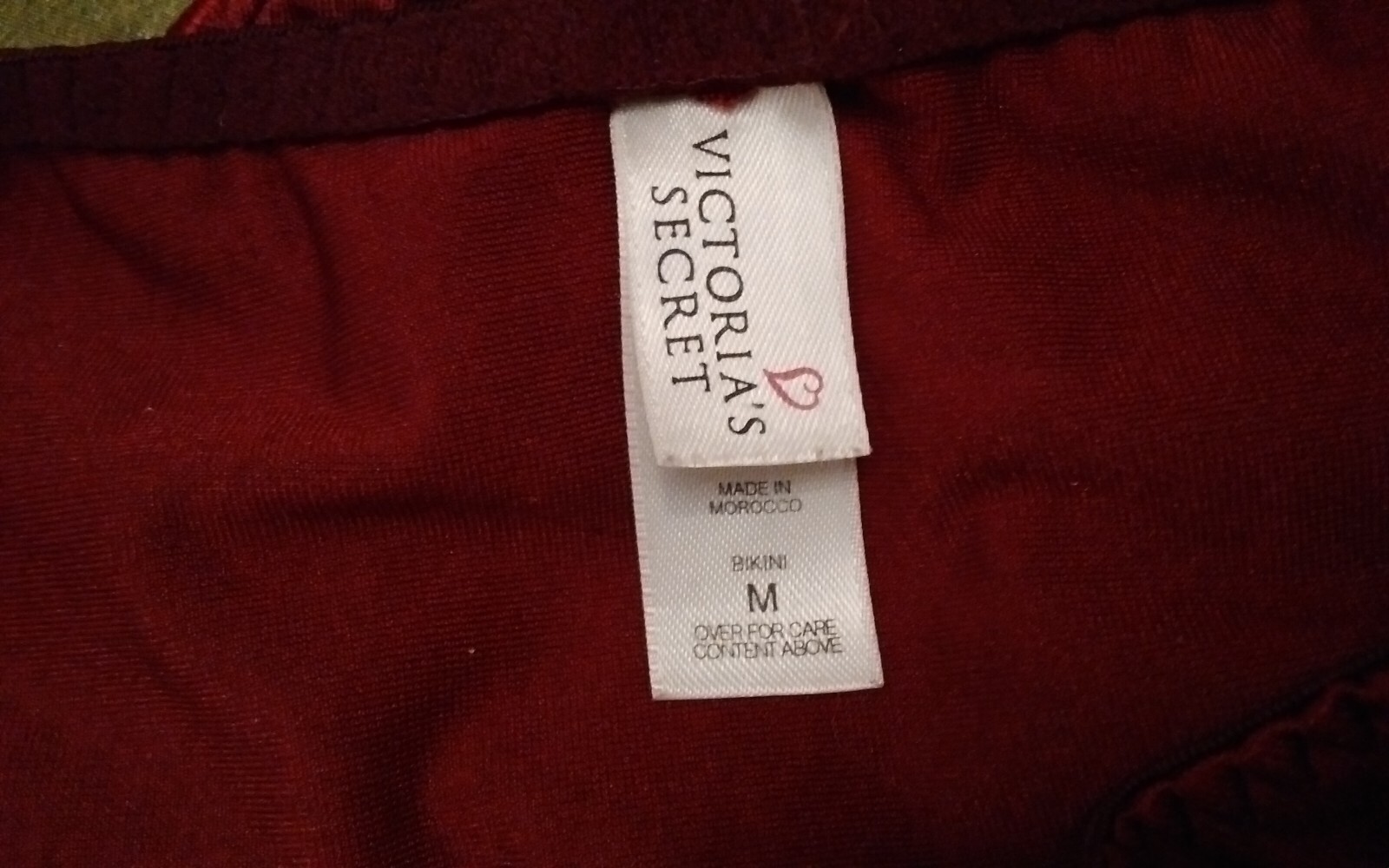 Panties Vintage 1997 VICTORIA’S SECRET Burgandy VELVET Bikini Panties Size Med