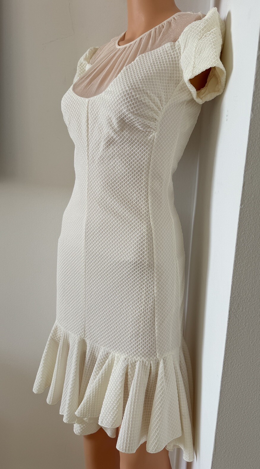 Dress bubble Balloon White Ivory Mini Cocktail 4 Cute Nina Ricci Birthday Girl