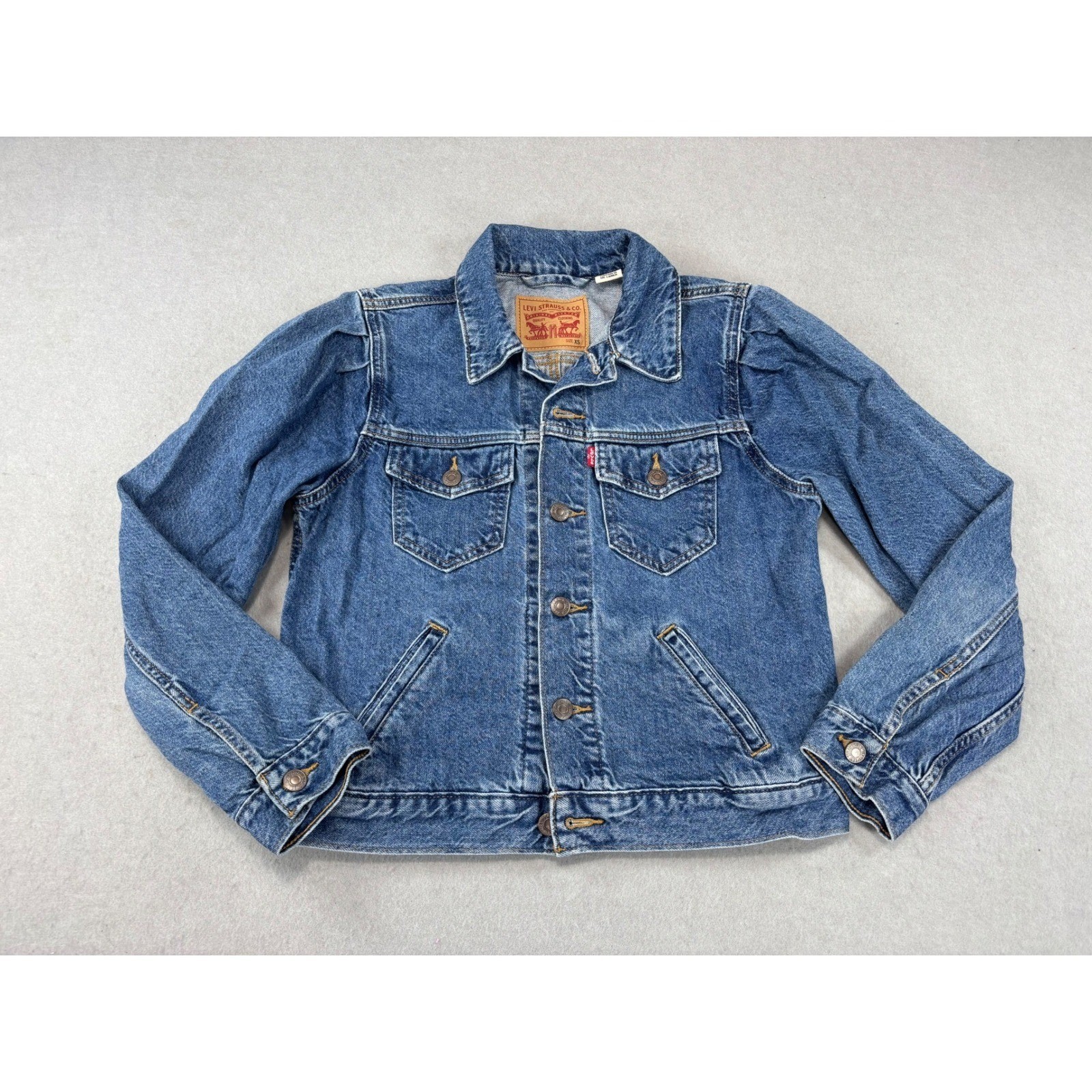 Levi’s Original Puff Sleeve Trucker Isabel Size XS denim jean jacket