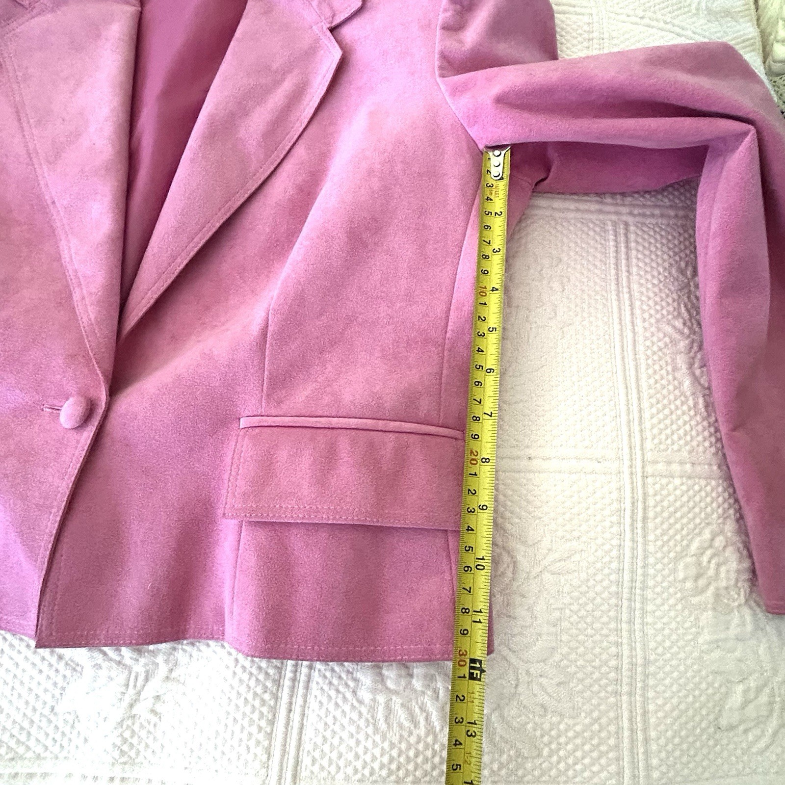 Vintage I Magnin Suede Blazer Crop Jacket