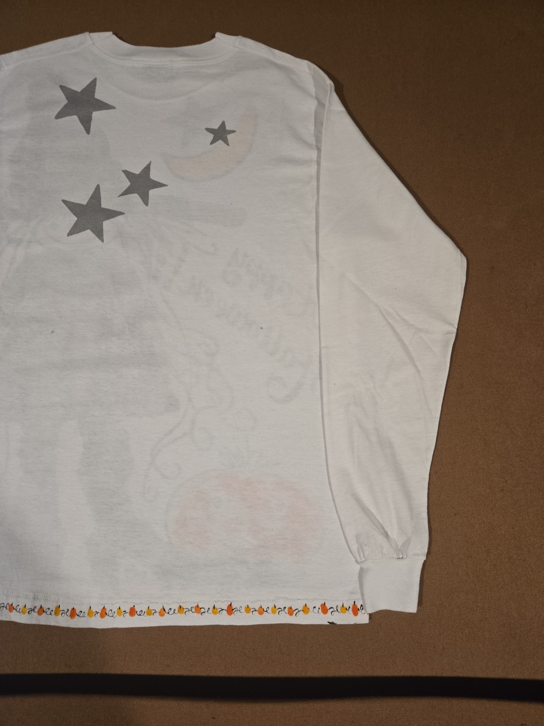Vintage 90s Happy Halloween AOP Witch Trick Or Treat Pumpkin T-Shirt Size Large
