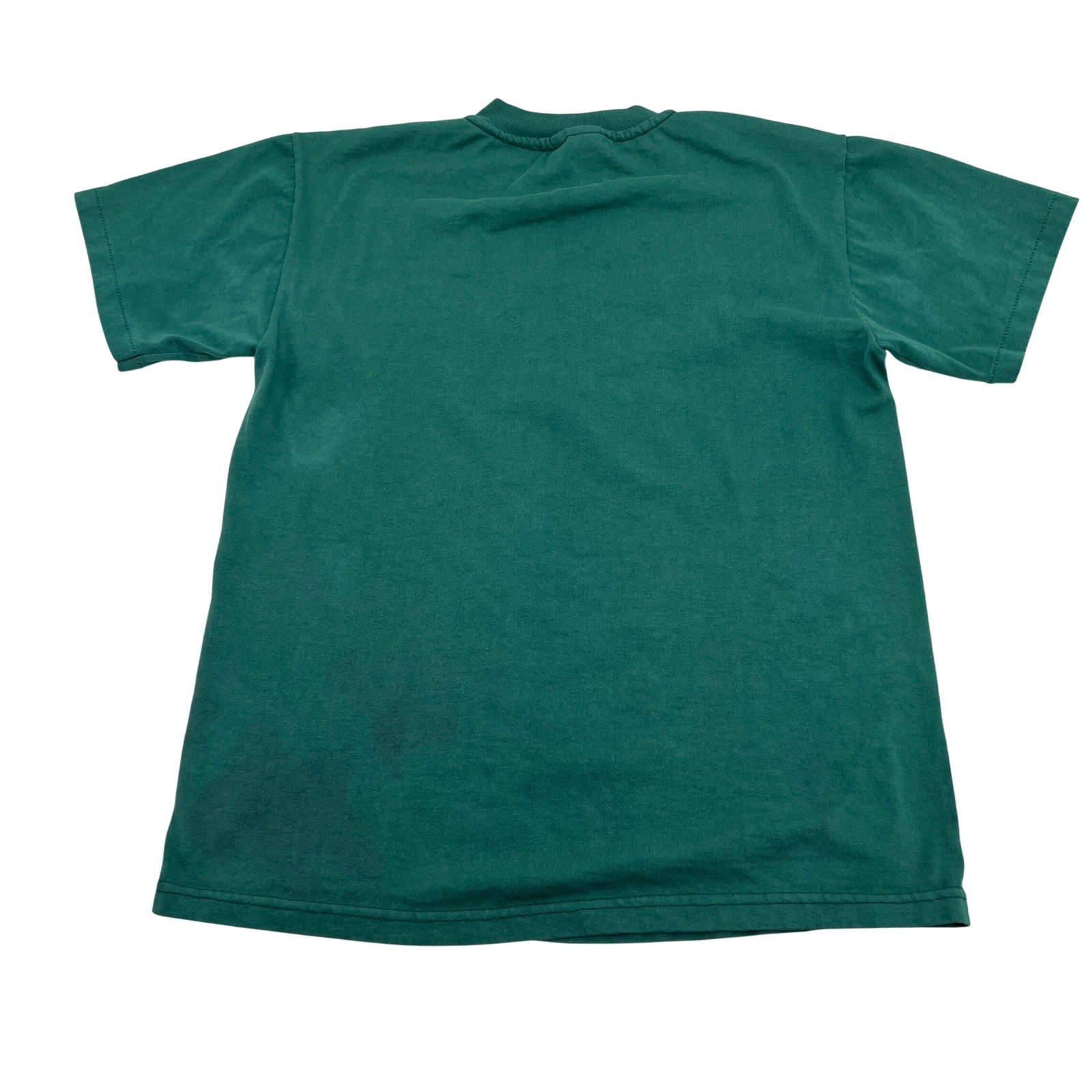 Vintage Hanes Heavyweight 50/50 Delta Gingham T-Shirt Green Womens Small 90s USA