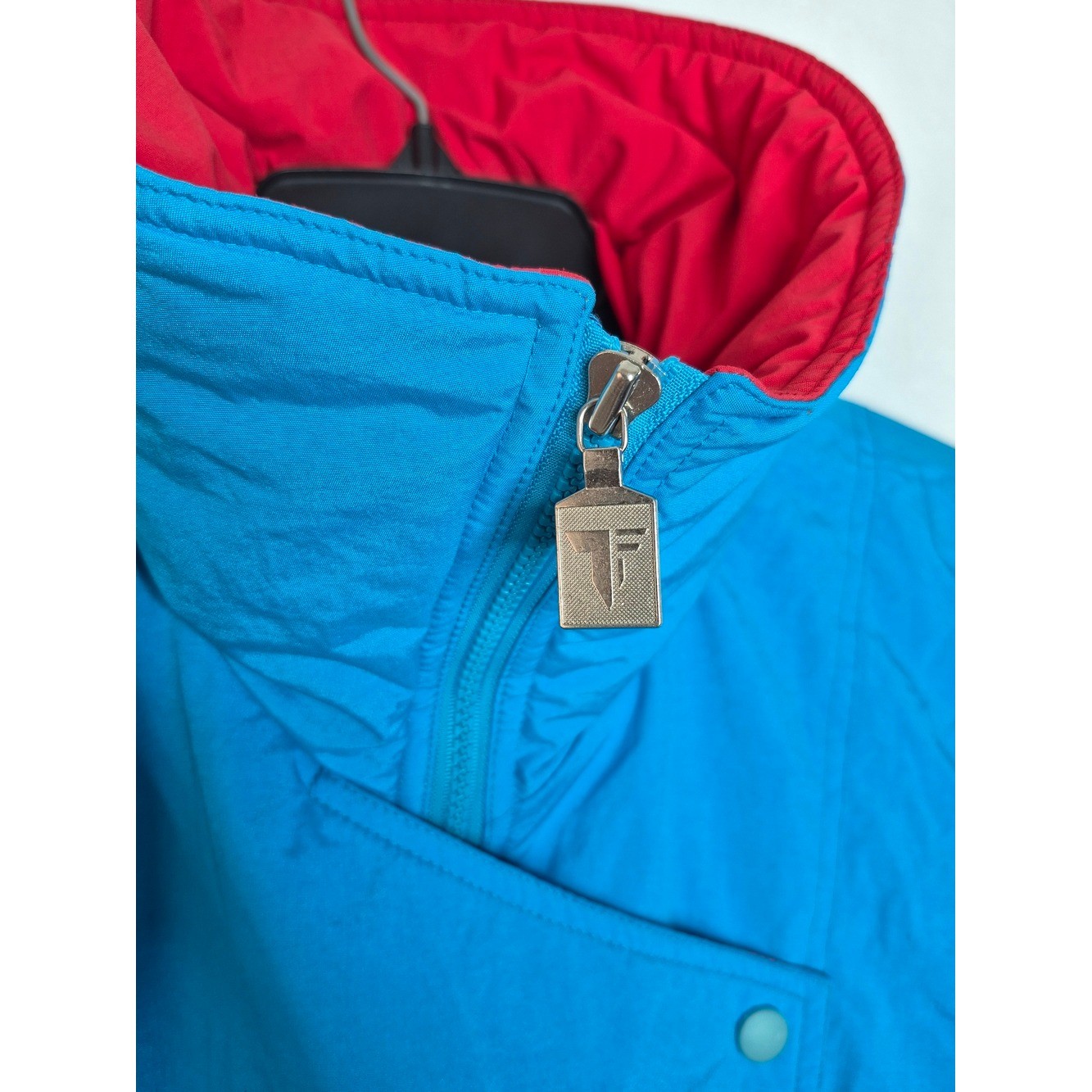Vintage 80s Tyrolia by HEAD Colorblock Ski Jacket Blue Red Womens Small