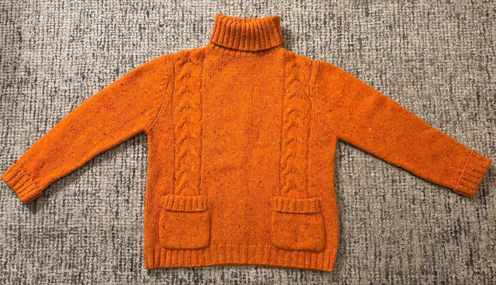 Vintage J. Crew Clifford & Wills 100% Wool Cable Knit Turtleneck Women’s Large L