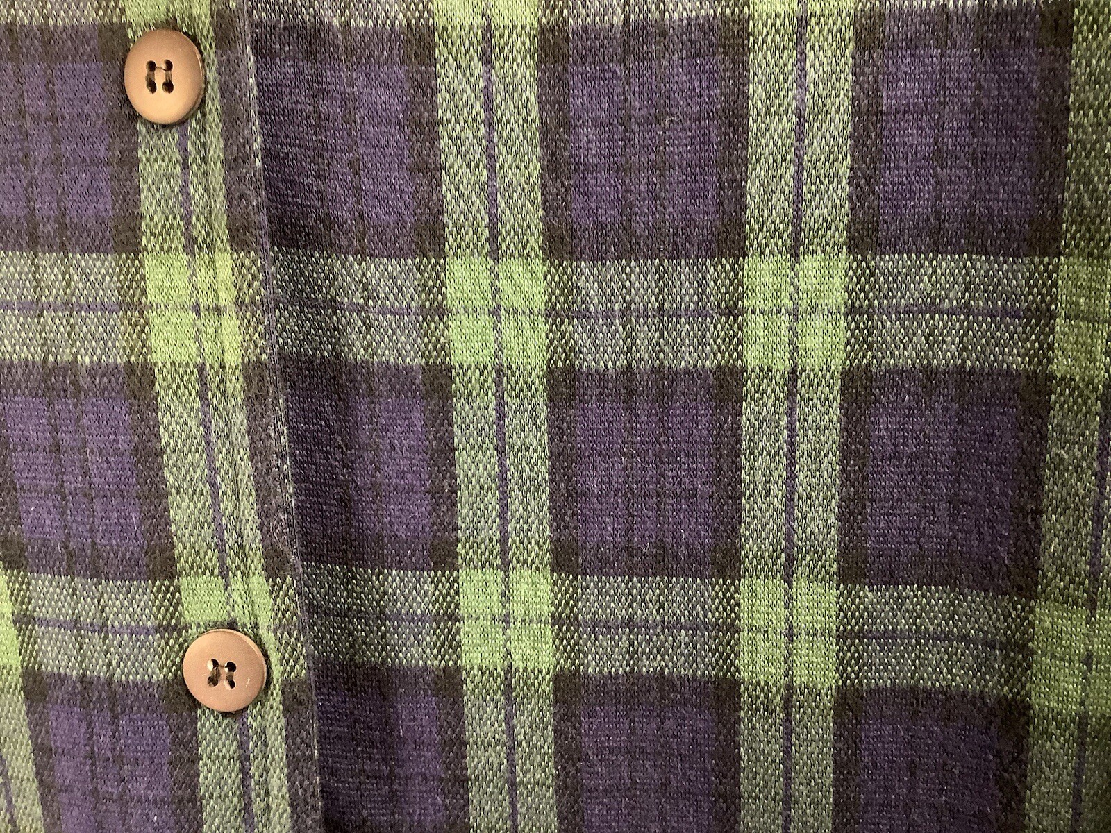 Vintage Bechamel Women’s XL Cotton Plaid Jumper Classic Preppy Retro Workwear