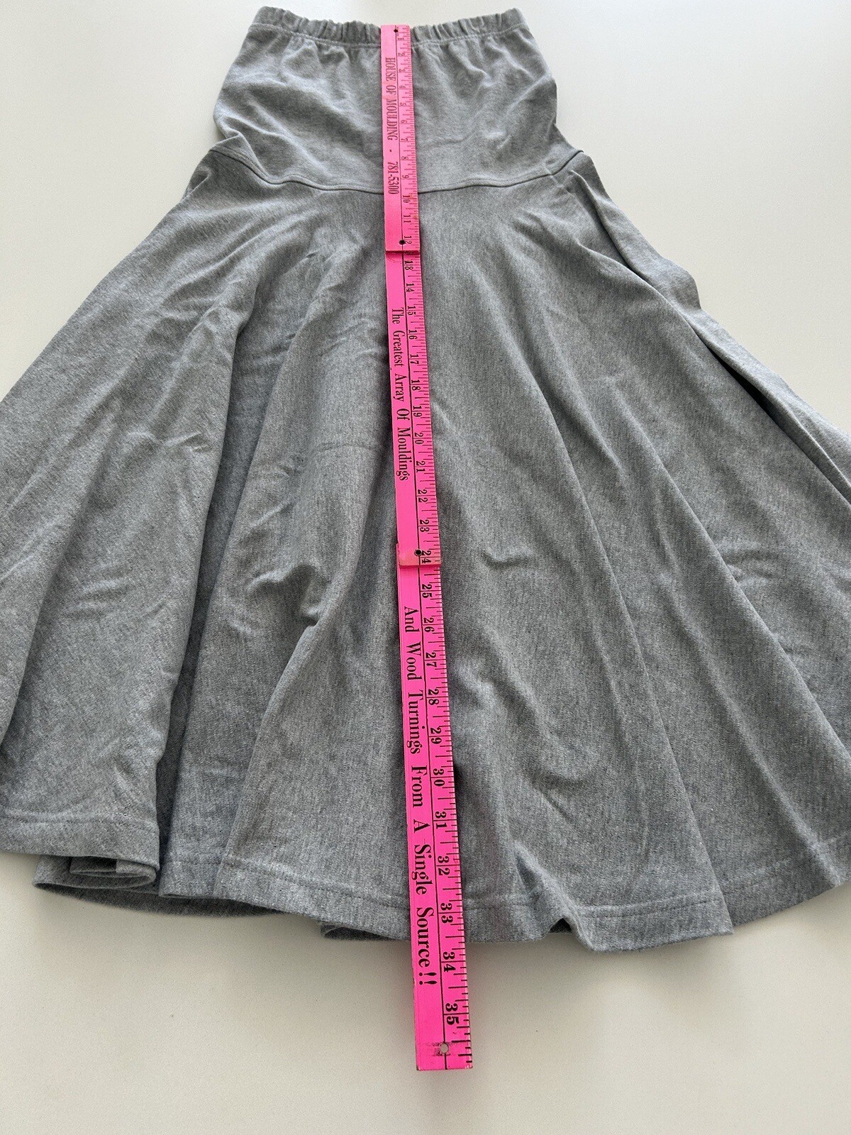 Vintage Molto Fino S Cotton Skirt Heather Gray Fit And Flare 30s Style