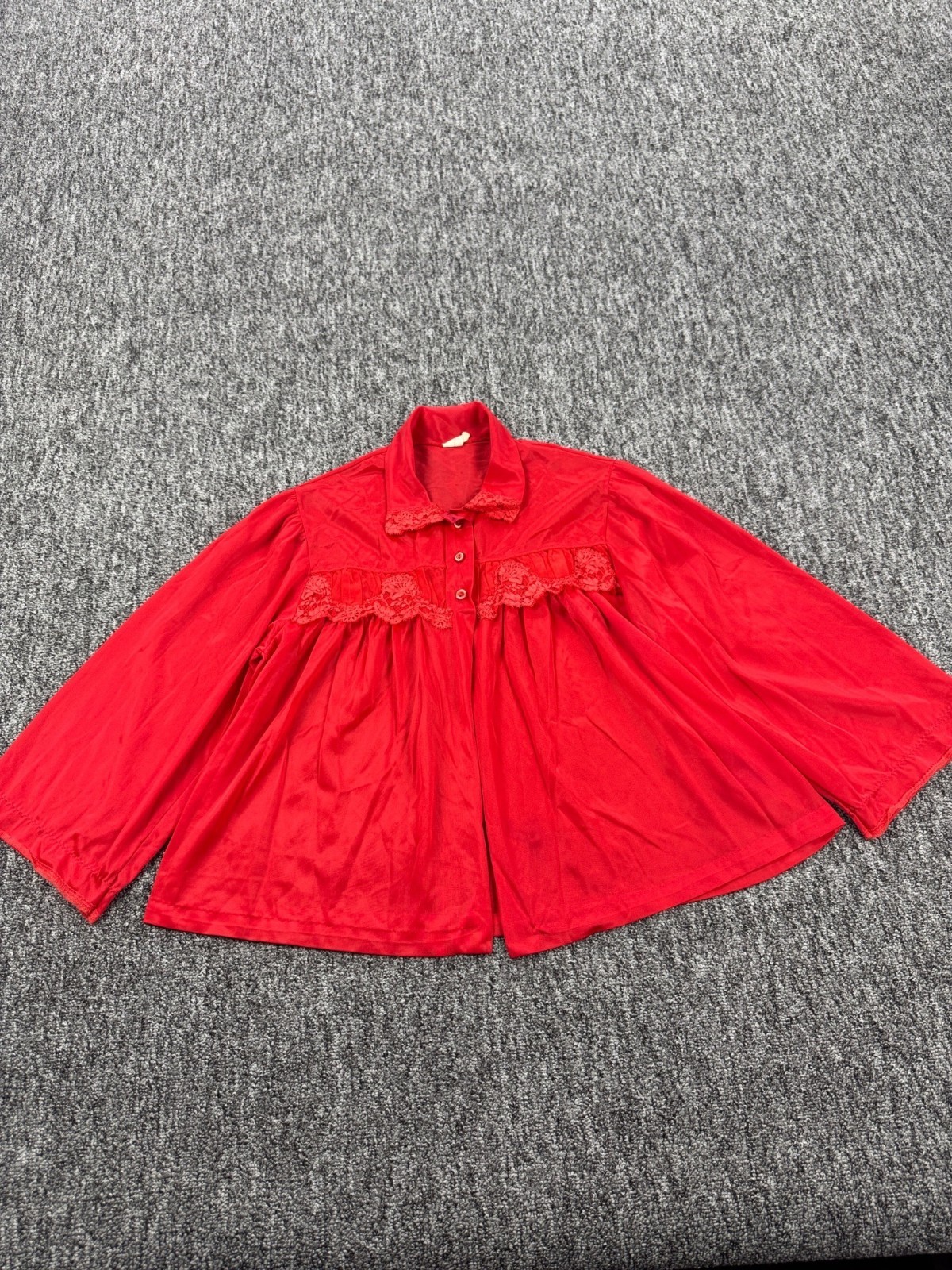 Vtg Sears Top Women Large Cherry Charmode Babydoll Lingerie Chemise Nightgown