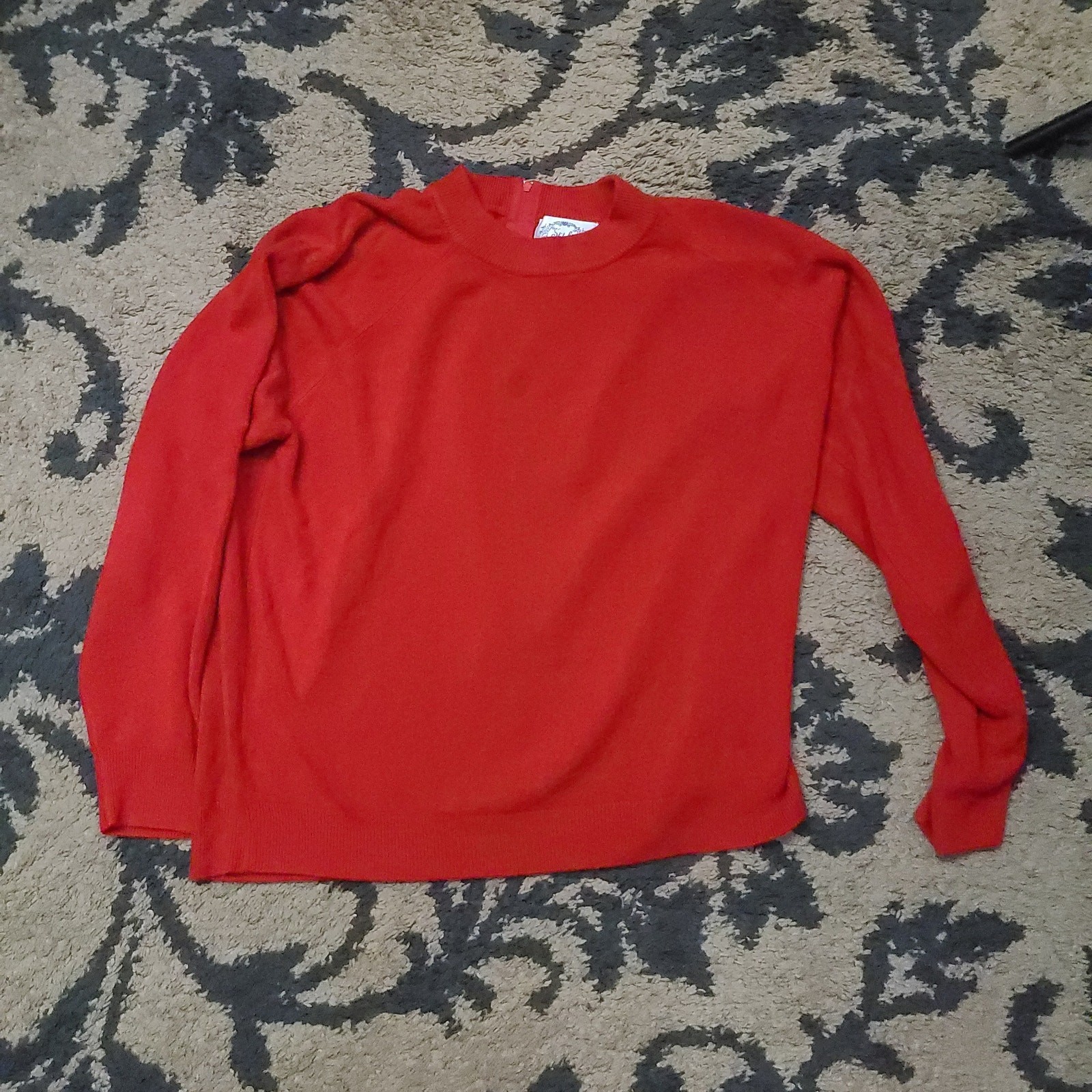 Vintage Stitches In Time Knit Sweater Womans Size XL Made In Taiwan
