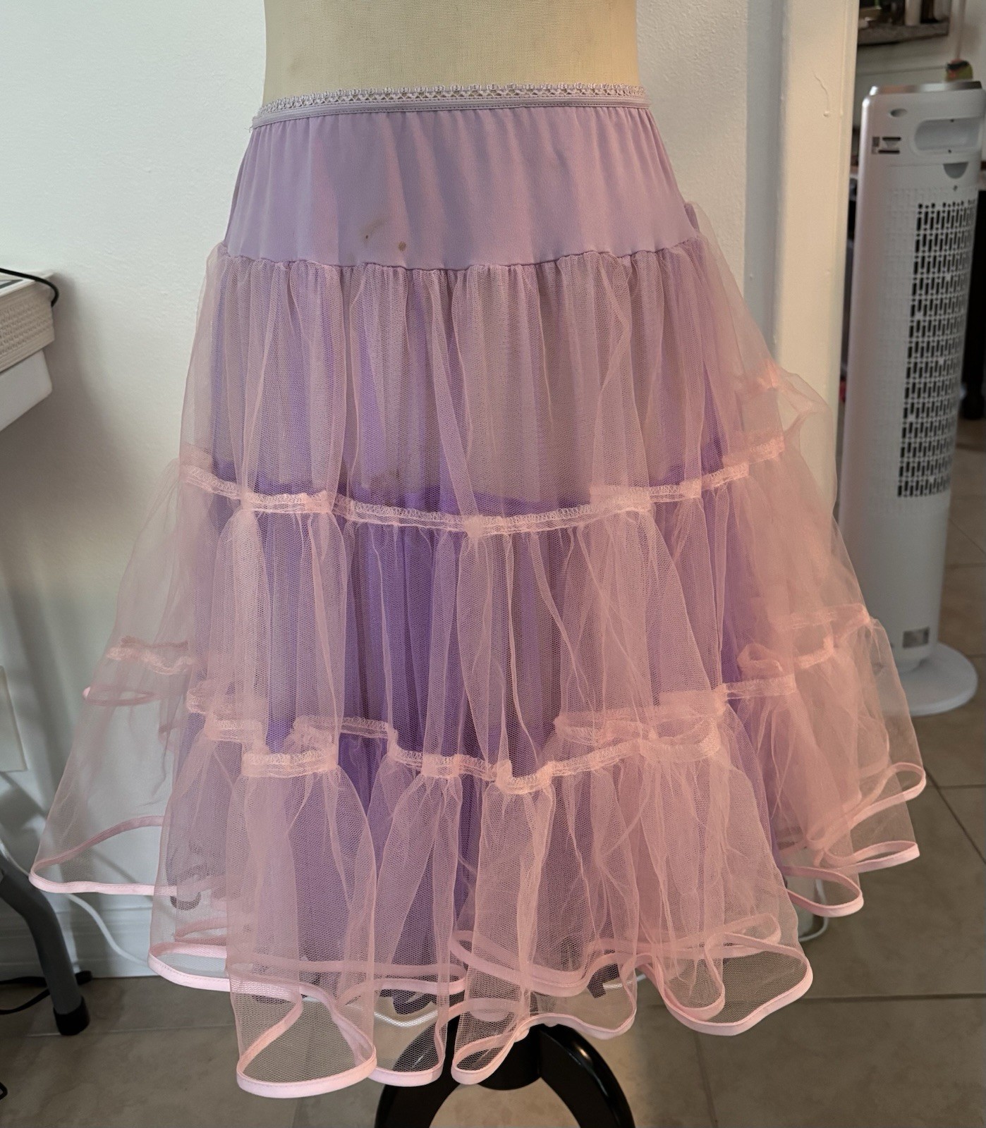Calypso Christiane Celle Purple Pink Tulle Petticoat Skirt Princesscore sz 0
