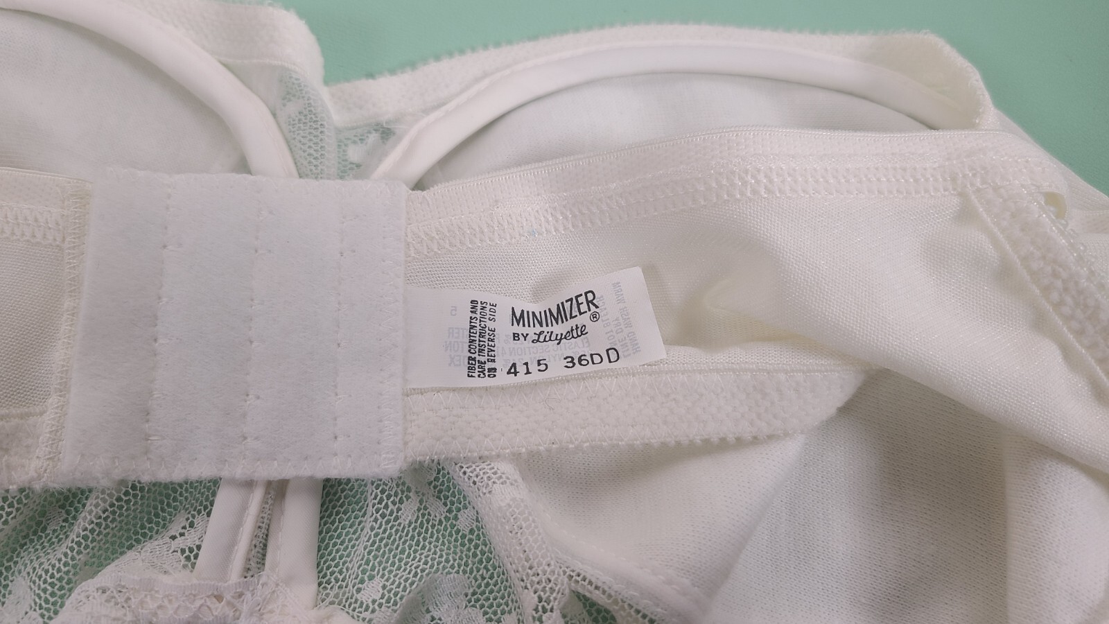 Vintage NEW NWT Lilyette Minimizer Bra 415 White 36DD