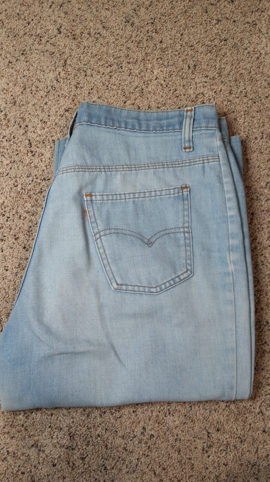 Vintage Levi’s Orange Tab Jeans 34X30-33 High Rise Scovill Zip 2 pocket SF 207