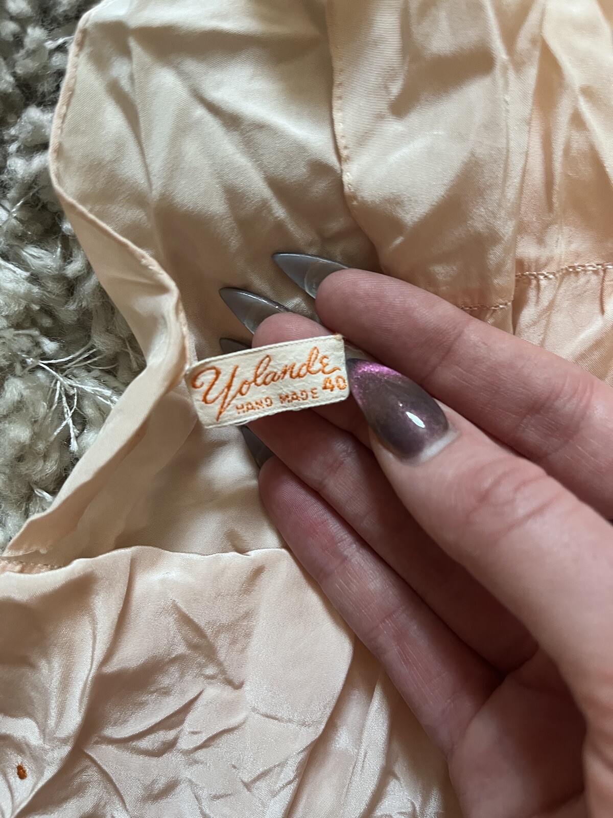 Whimsical 1930s Yolande Slip Dress Size 40