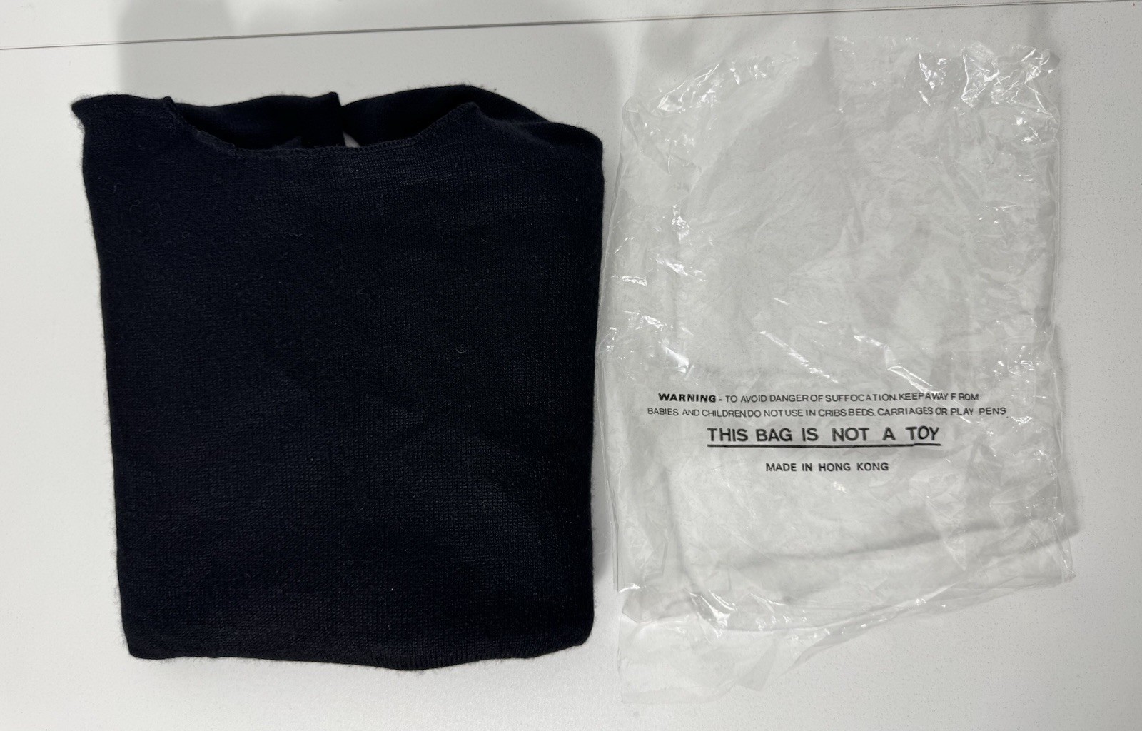 New Zoran Vintage Designer Cashmere Silk Sleeveless, Boat Neck Black Knit Dress