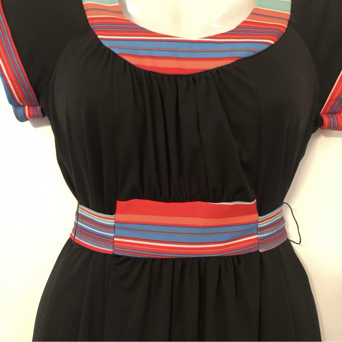 Vintage Paper Moon by Yvette Black S/S Dress szM