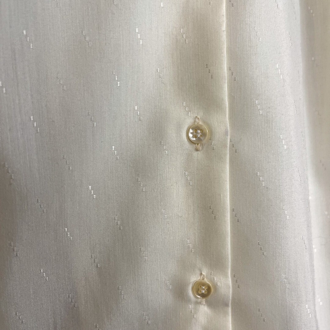 Cobble Lane Vintage 70s 80s Short Sleeve Pastel Yellow Button Down Shirt Size 16