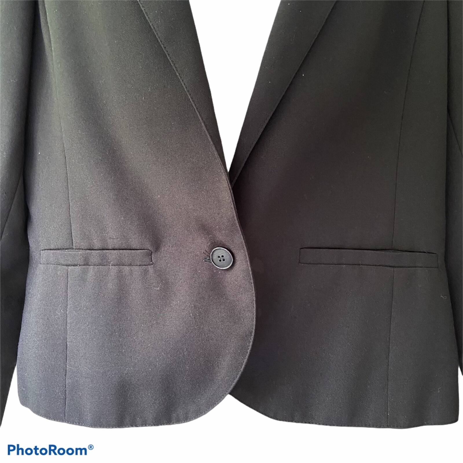 Vintage College Town Black Blazer Women’s Size 11/12 Style 3200 w/ Shoulder Pads