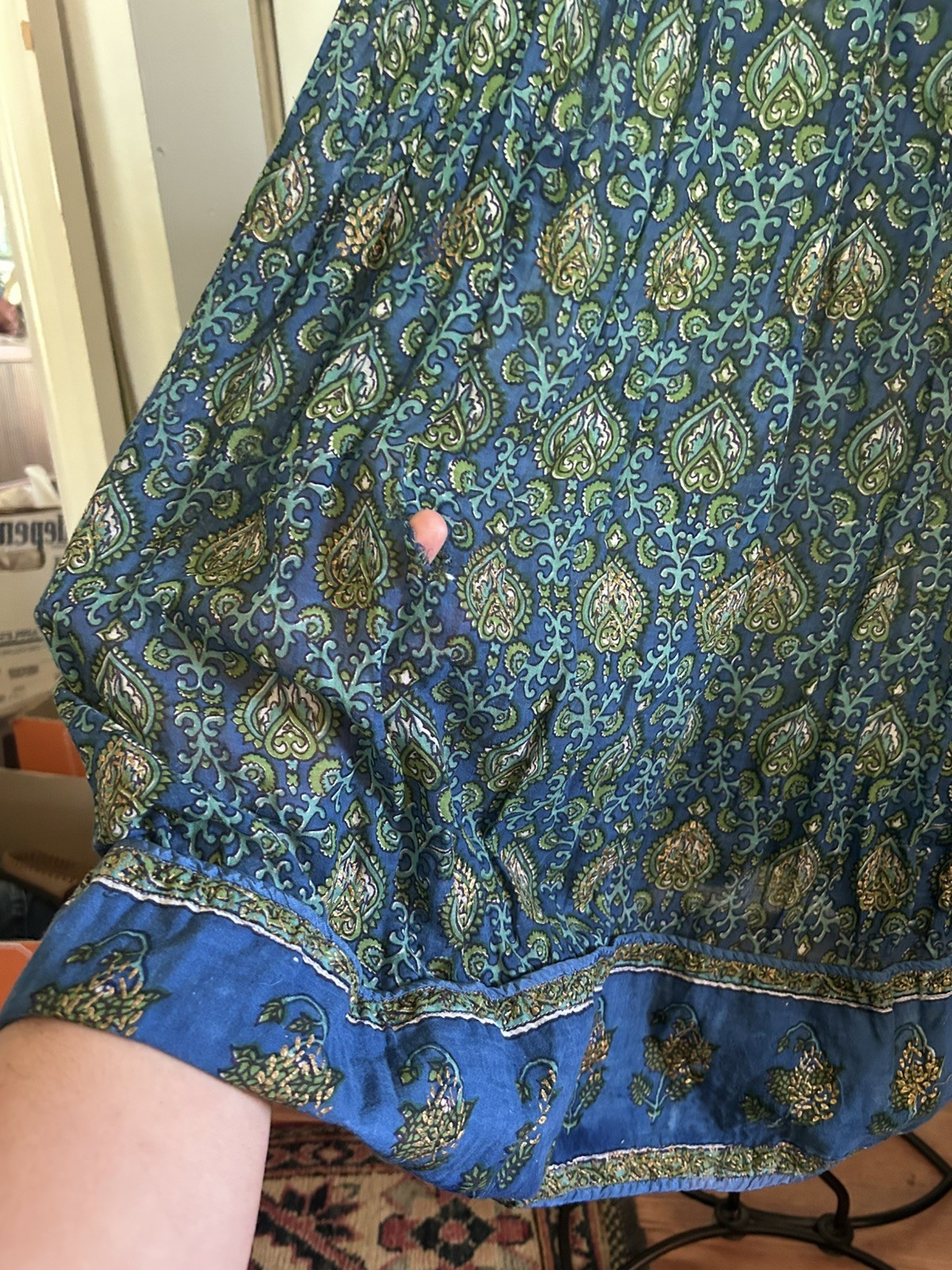 FLAWED vintage adini dress 70’s 60’s Indian sheer cotton boho hippie dress