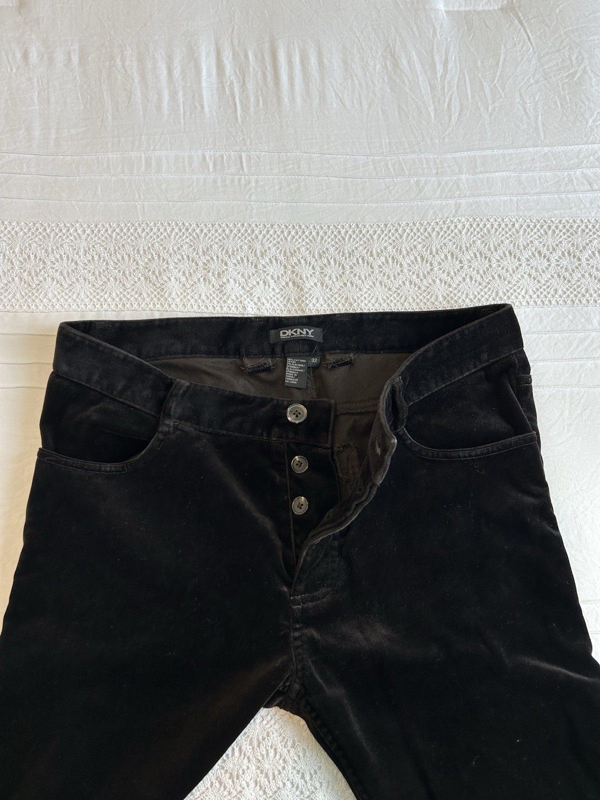 Vintage 90s DKNY Velvet stirrup Pants