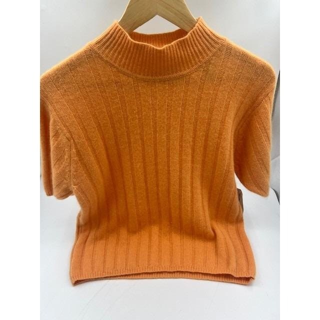 Vintage 80s BRAVO Filene’s Fuzzy Angora Lambswool Ribbed Mock Neck Sweater L