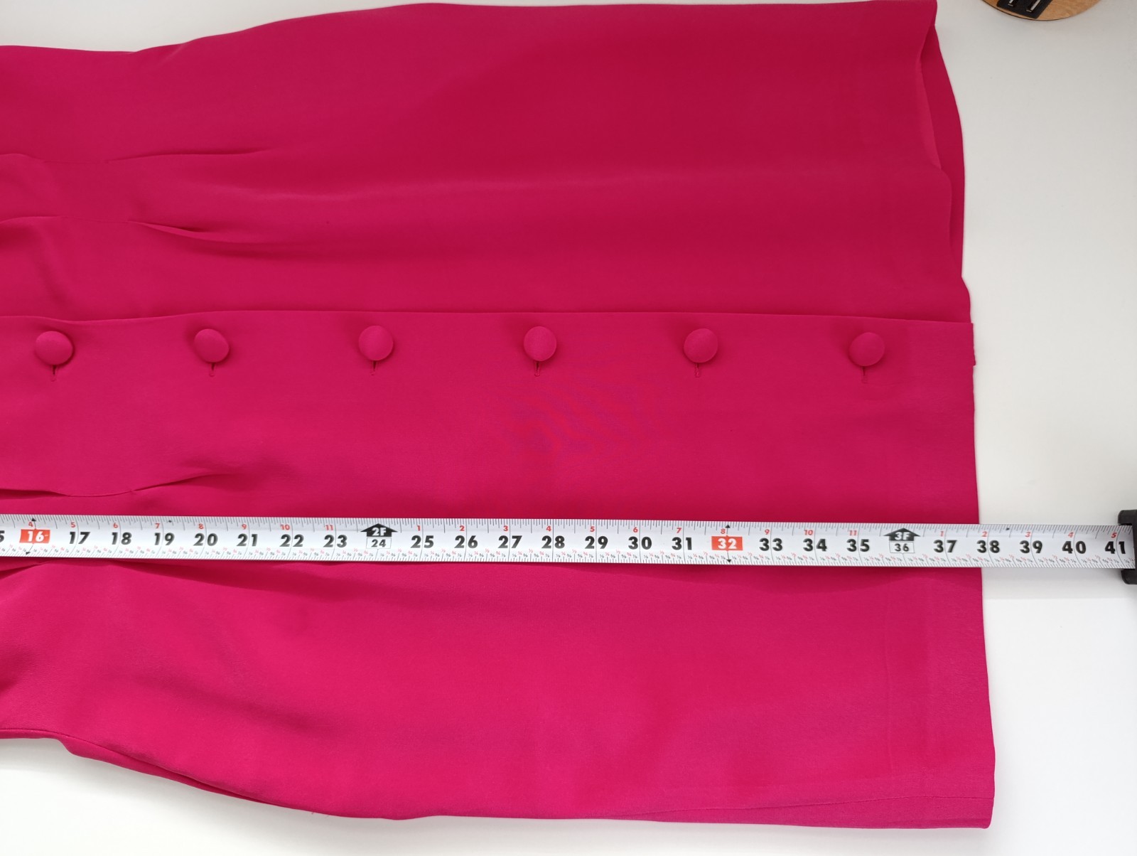 Vintage Patrick Collection 100% Pure Silk Pink Dress Button Up Pockets Size 12