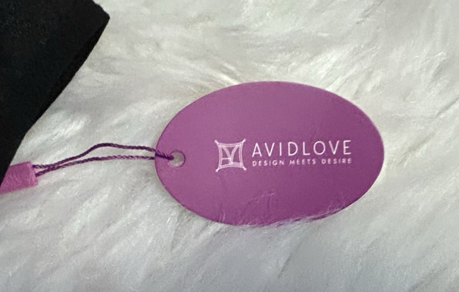 2PC AVIDLOVE Black Shiny Satin Silver Trim Bra & String Bikini Panties L NWT