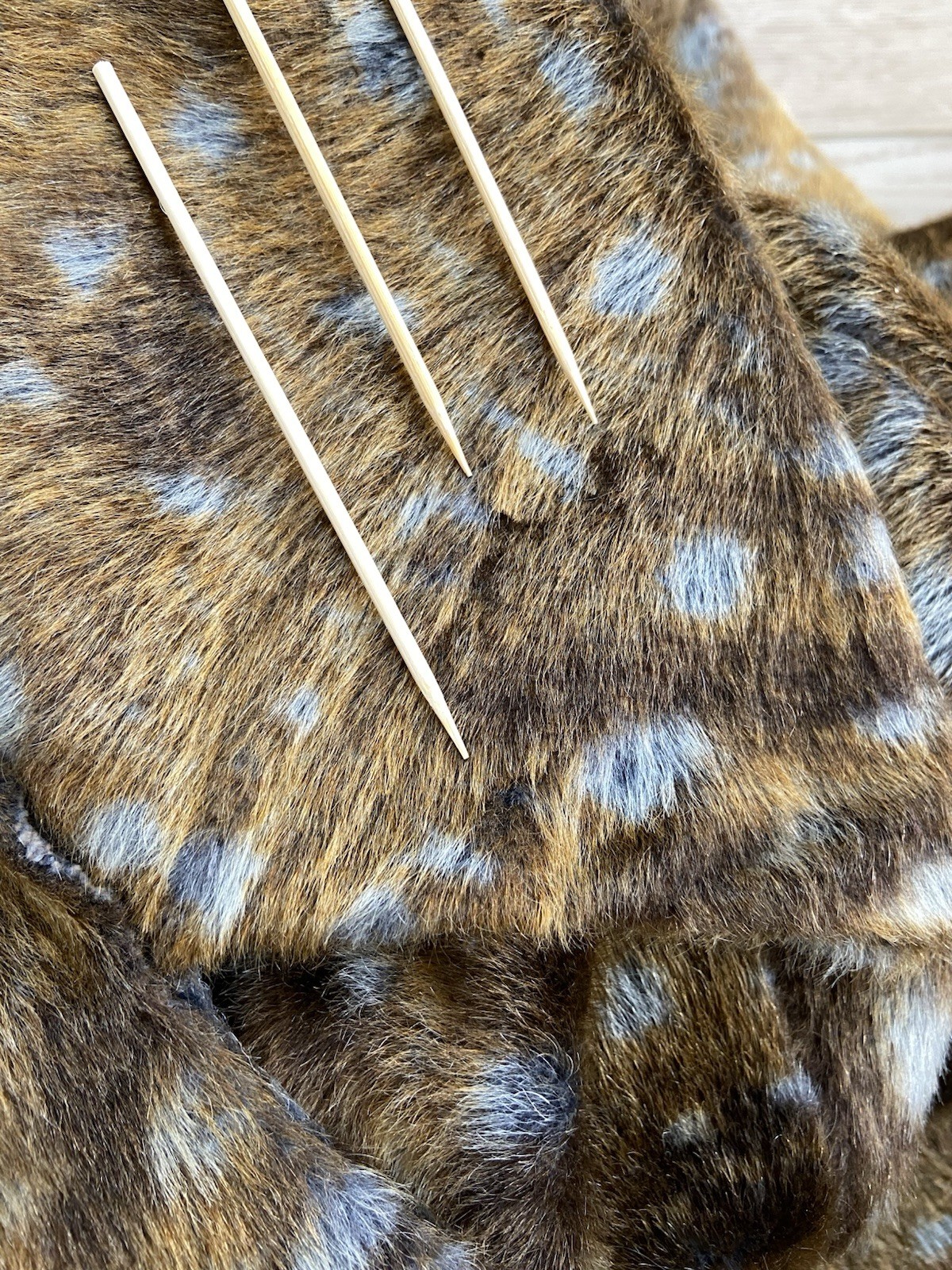 Vintage 1960s Ed Millstein Fawn Deer Print Animal Faux Fur Belted Overcoat S
