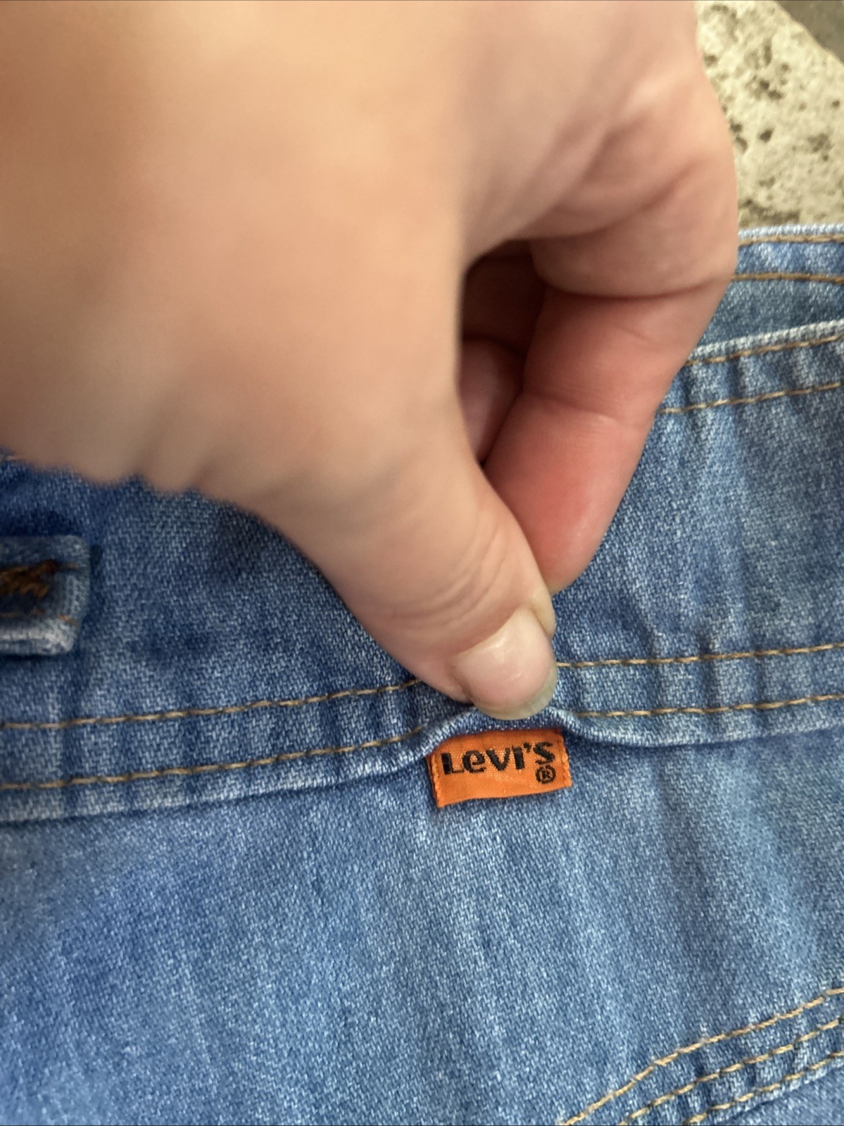 Vintage Levi’s A Line Jean Skirt 2 Buttons Women’s XS Size 0-4