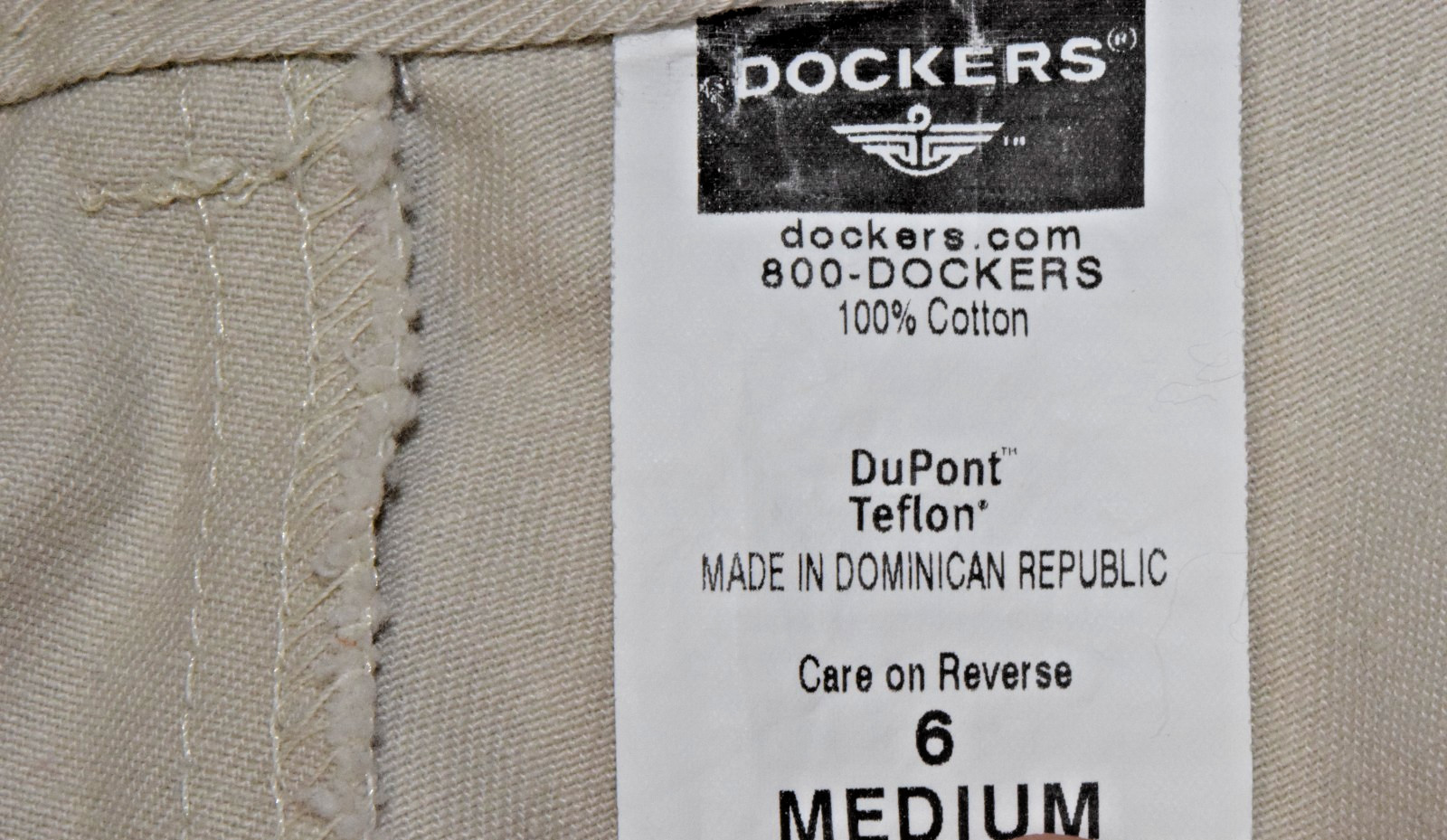 Vintage Pants Dockers Size 6MED Y2K Khaki Stain Defender Dupont Teflon