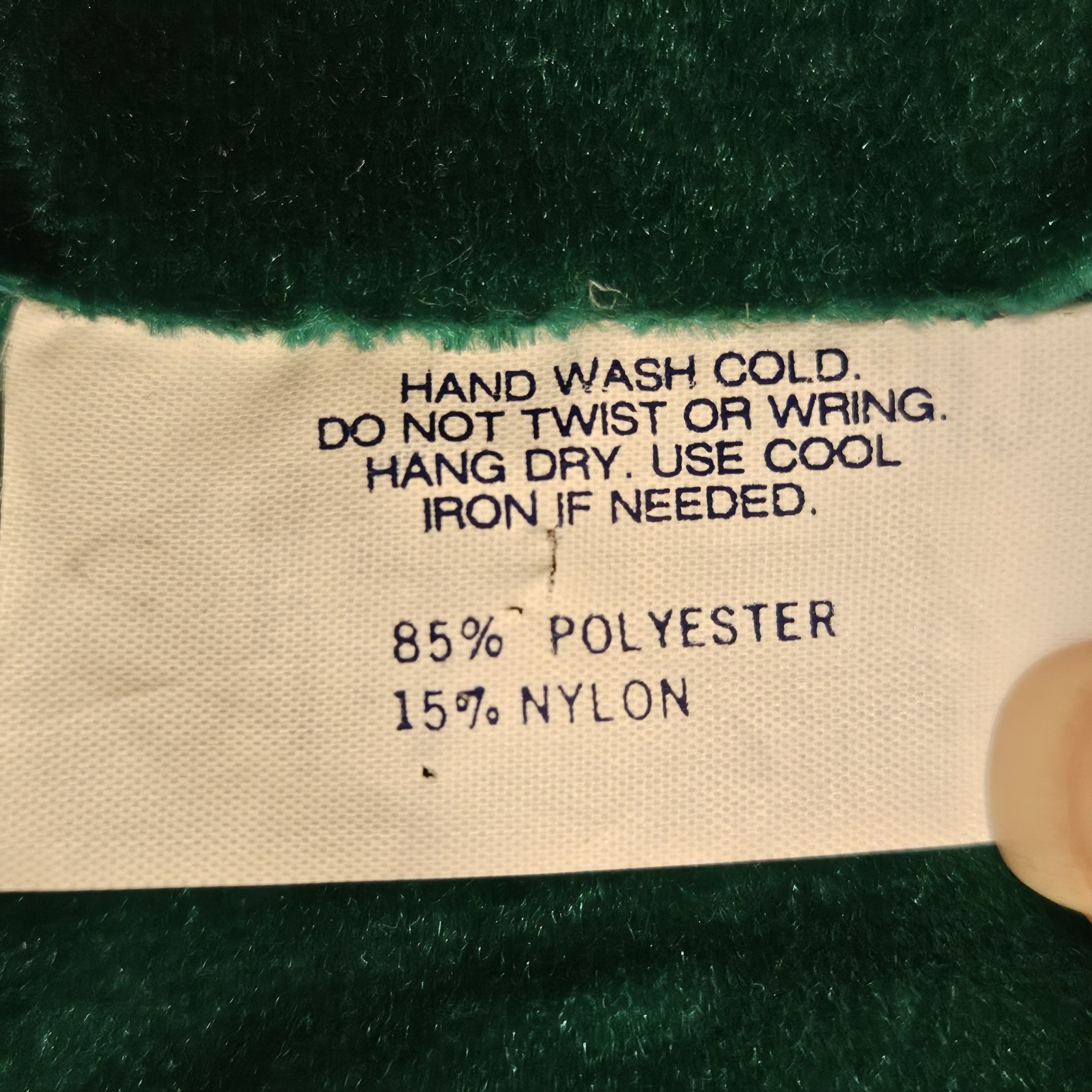 Vintage MCM Velour Embroidered Bathrobe Emerald Green Women’s Petite USA