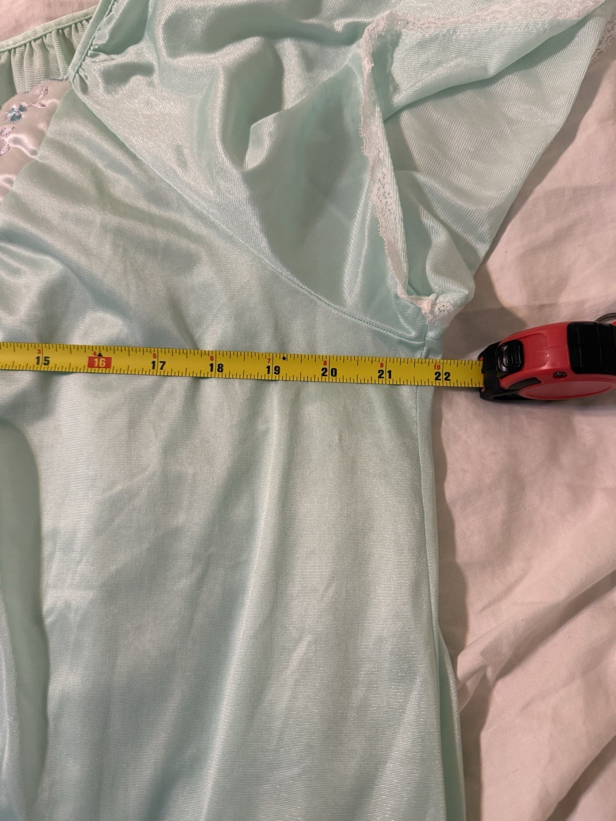Vintage Komar Nightgown Pale Green Nylon Medium USA