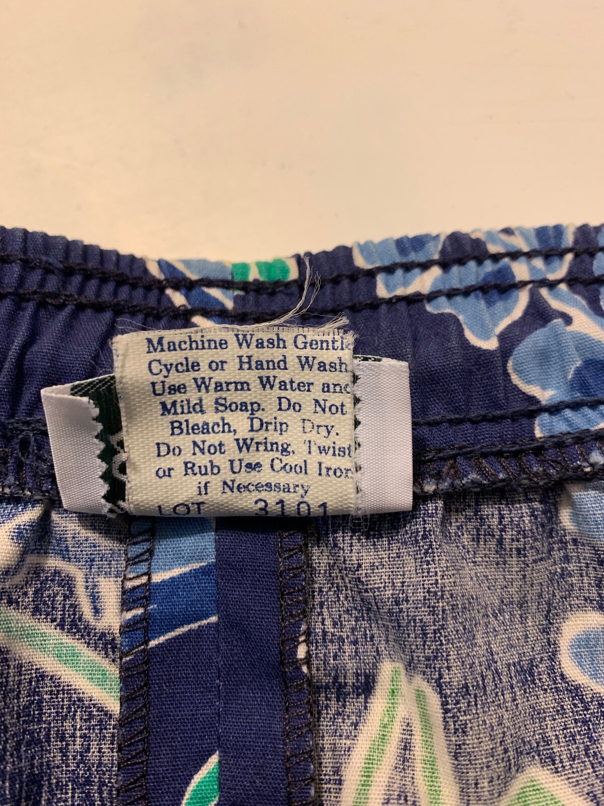 Vintage Barclay Square Skirt Navy Blue with Butterfly Floral Print Size 16 USA