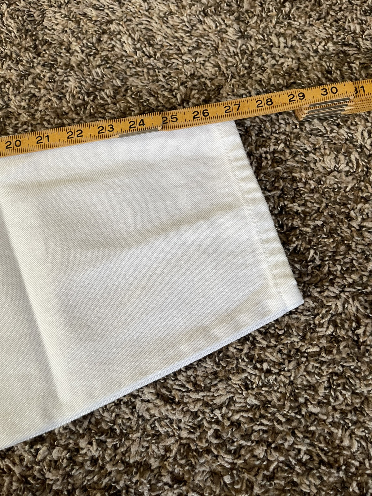Vintage Gitano White Taper Barrel Mom Pants Size 16 Short 28 29